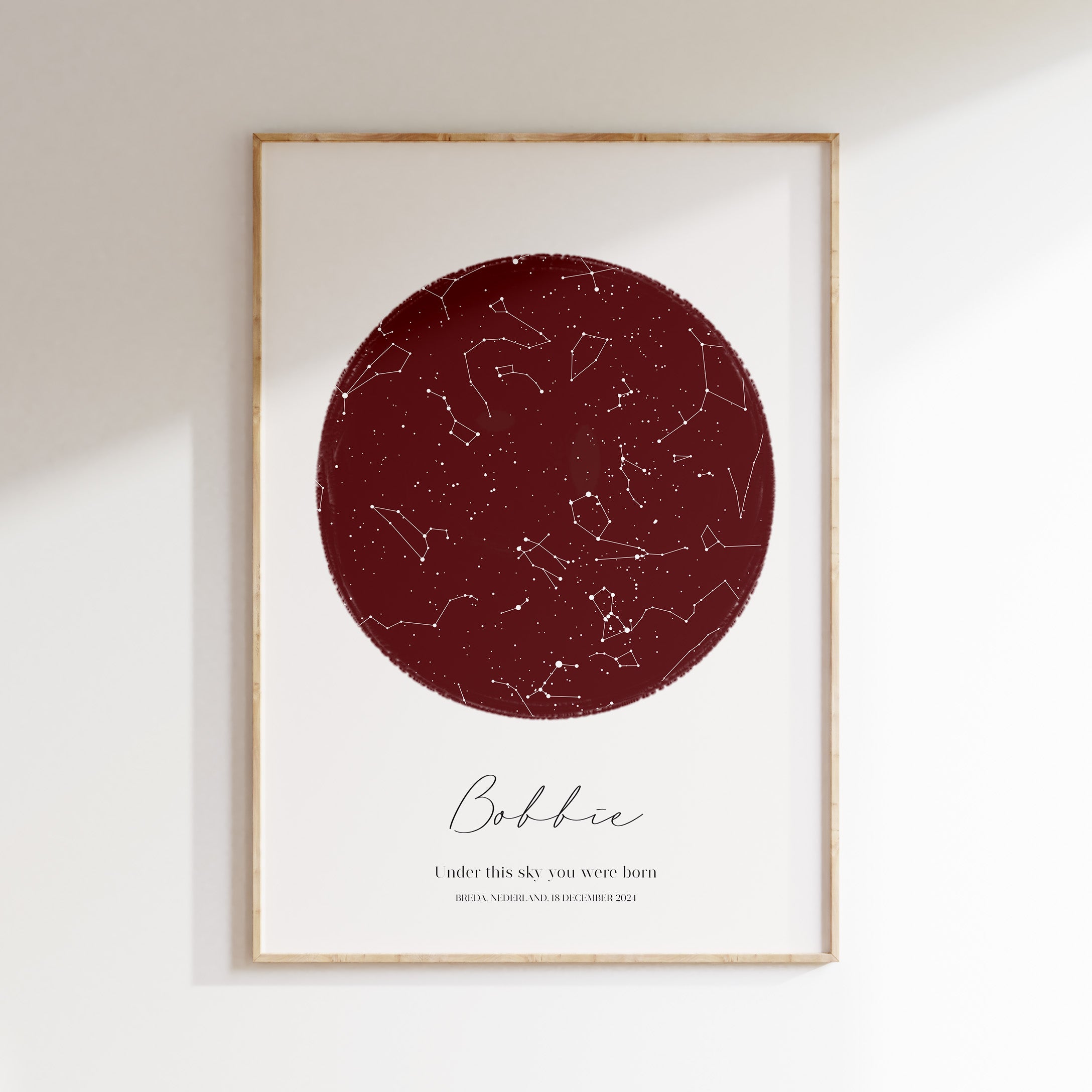 Sterrenhemel poster | BURGUNDY