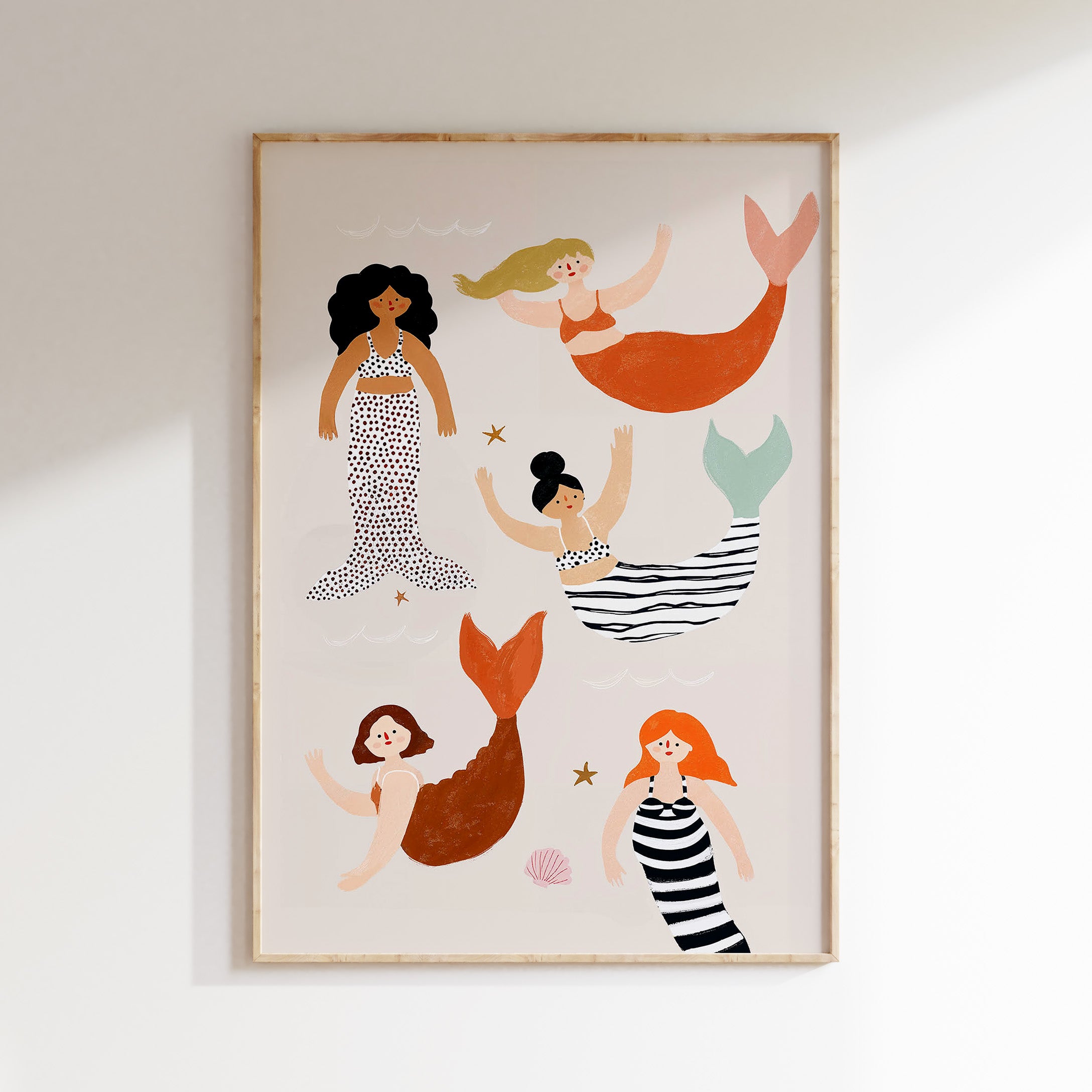 Kinderkamer print - Zeemeerminnen