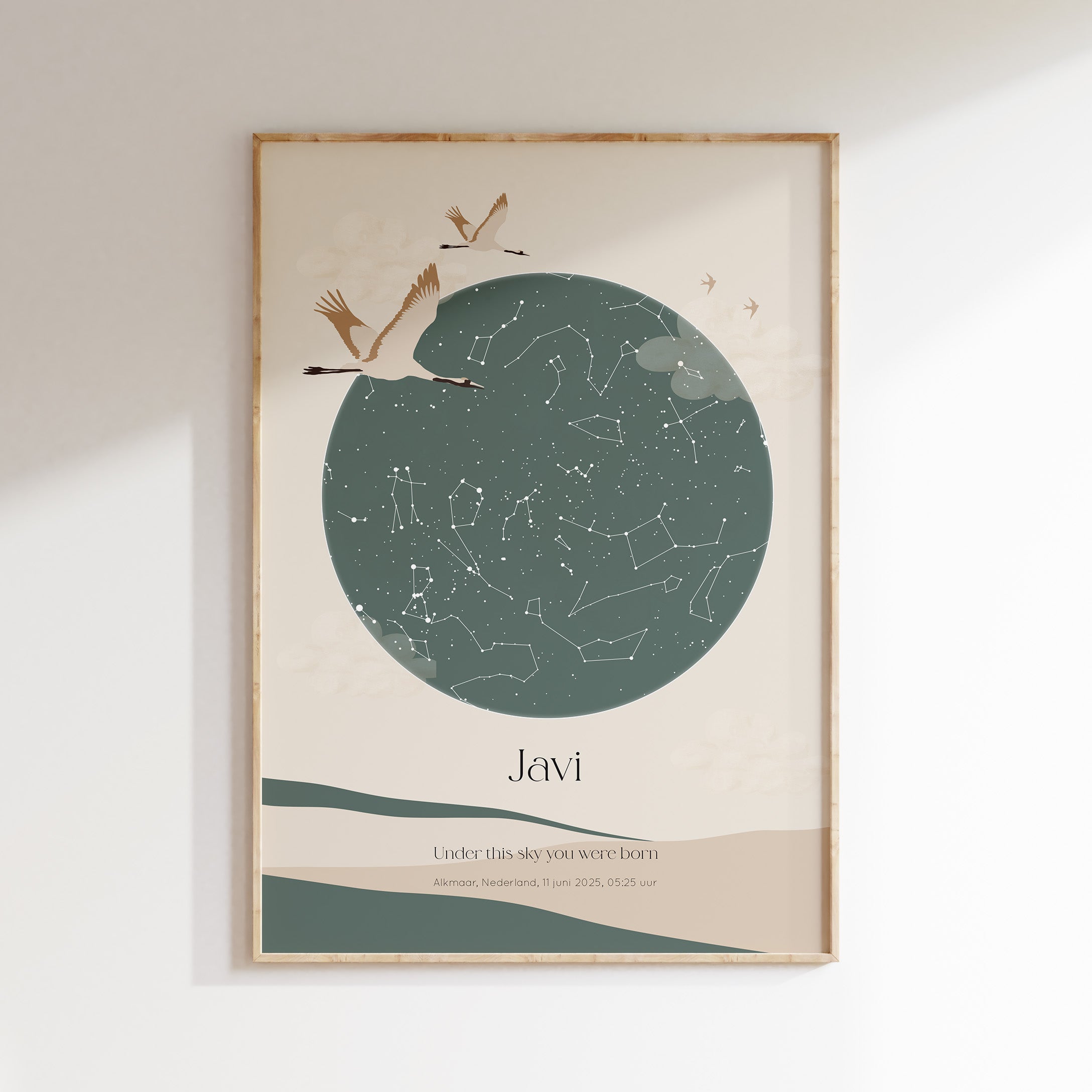 Sterrenhemel poster | SERENITY - groen