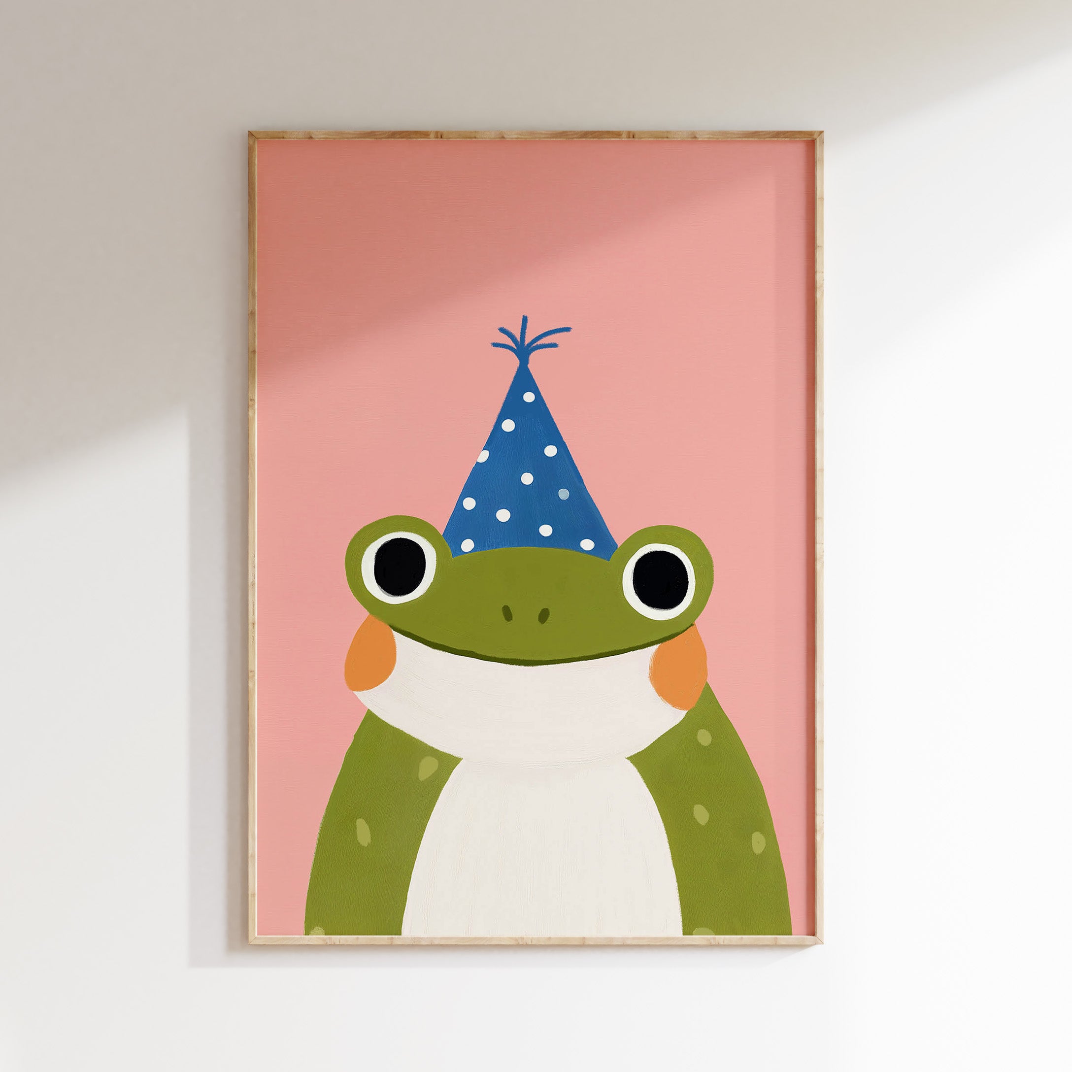 Children's room print - Birthday Froggy