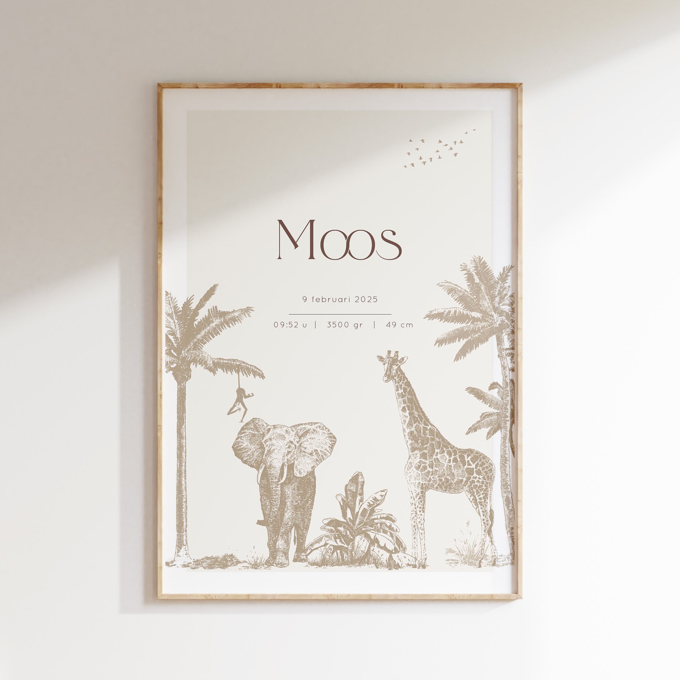 Geboorteposter Jungle