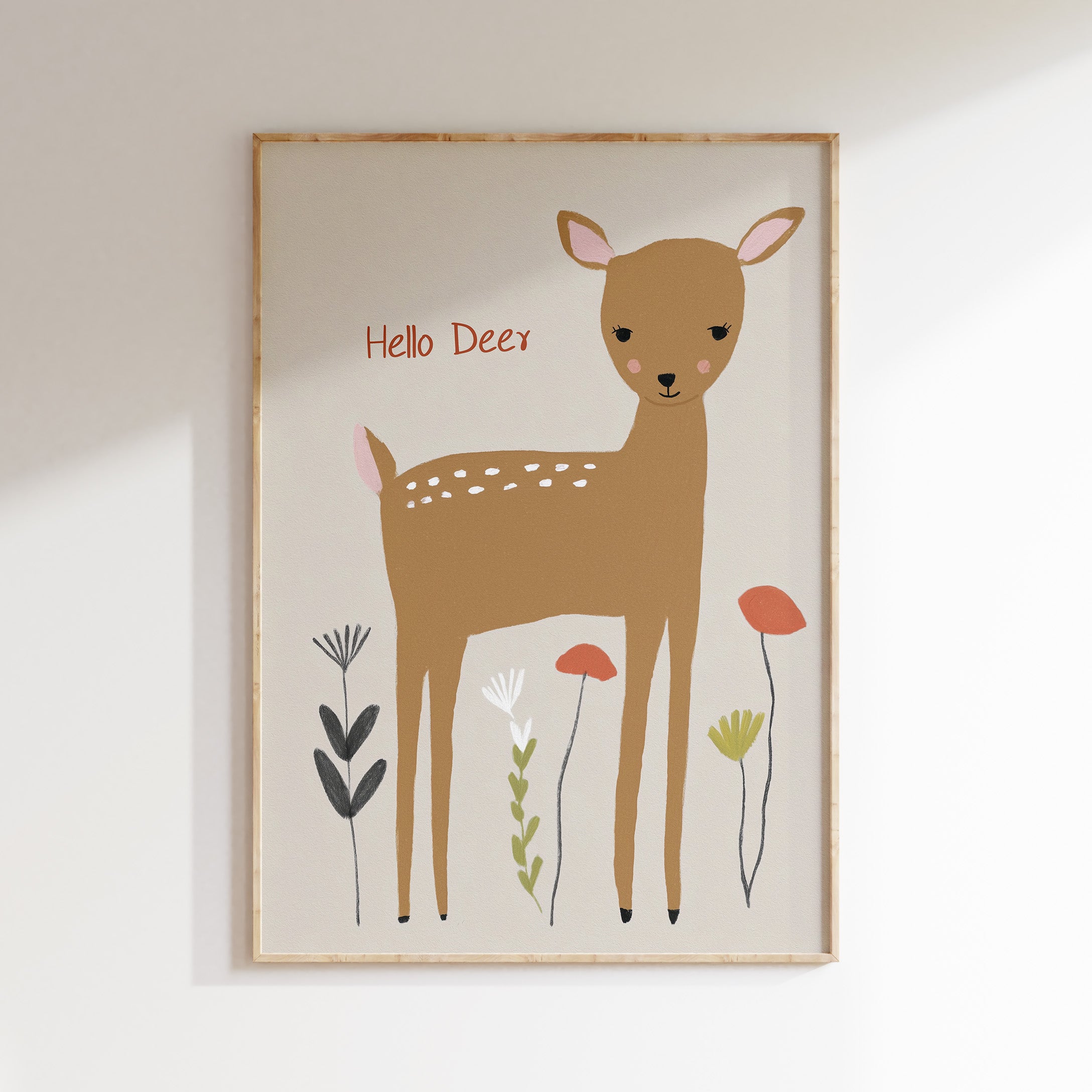 Nursery print - Hello Deer