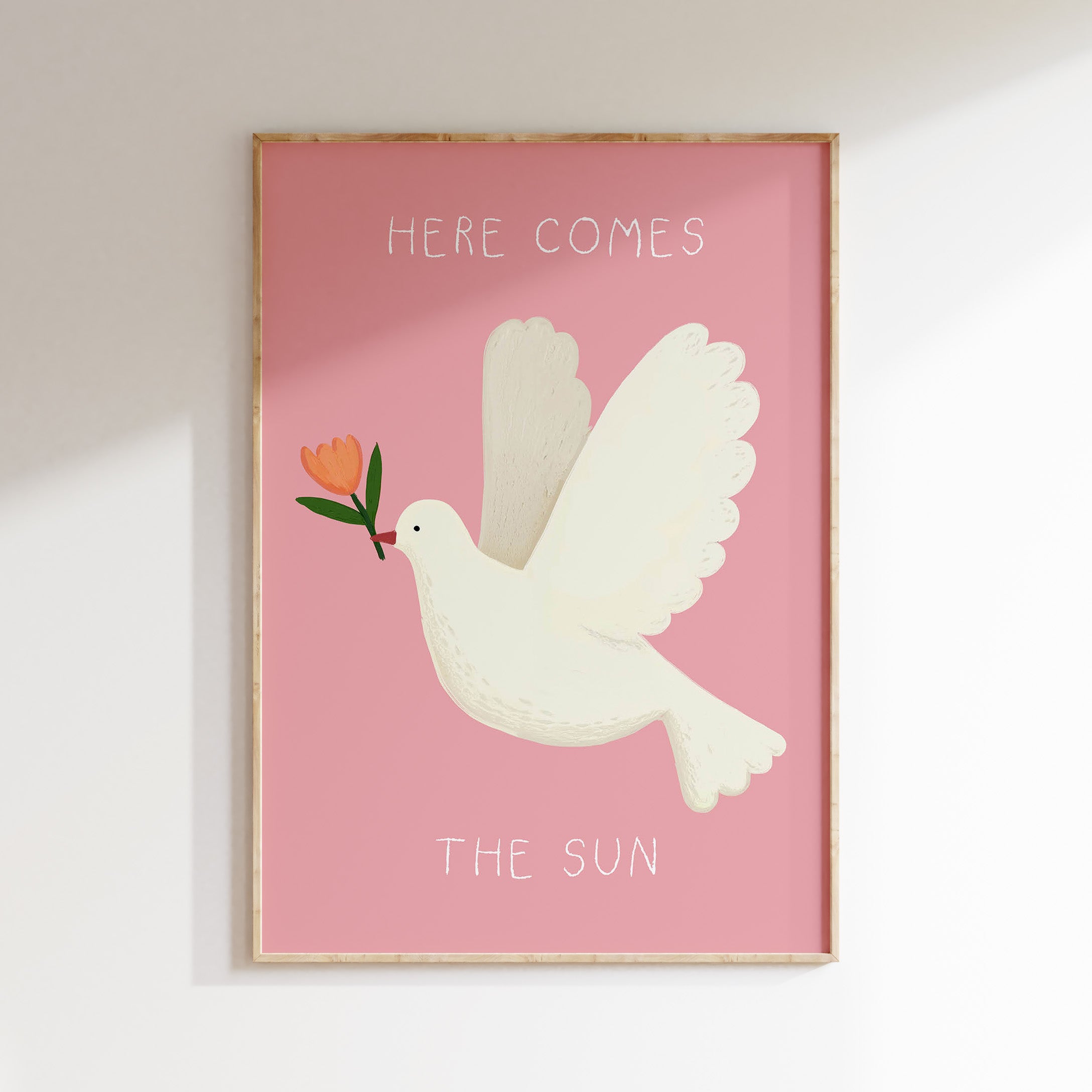 Children's room print - Here comes the sun