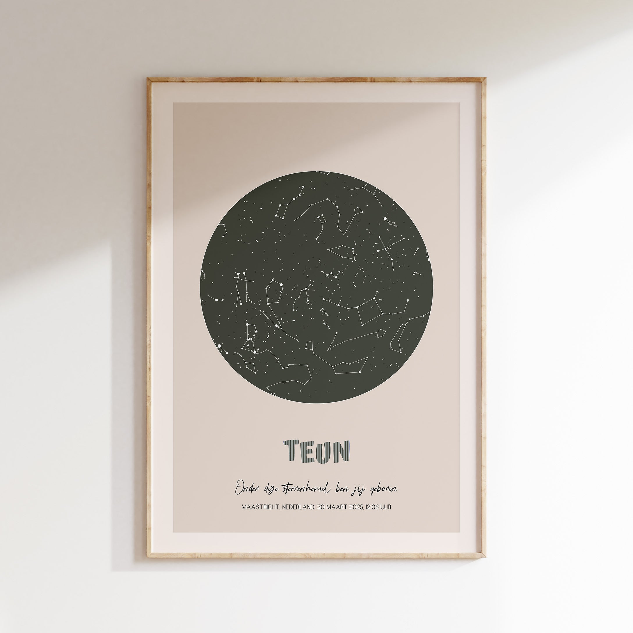 Sterrenhemel poster | KLEINE GROTE BEER - groen