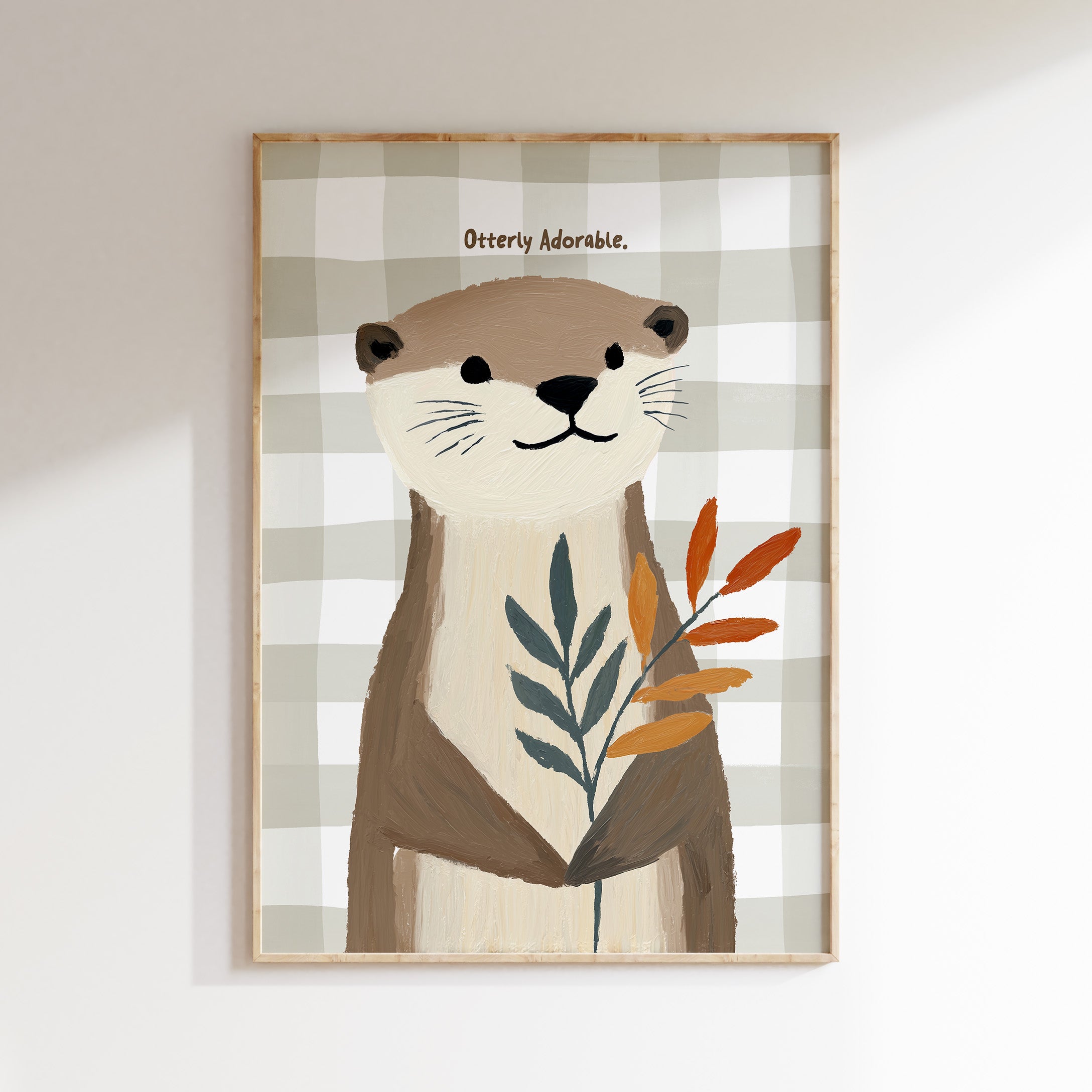 Children's room print - Otter – Otterly Adorable