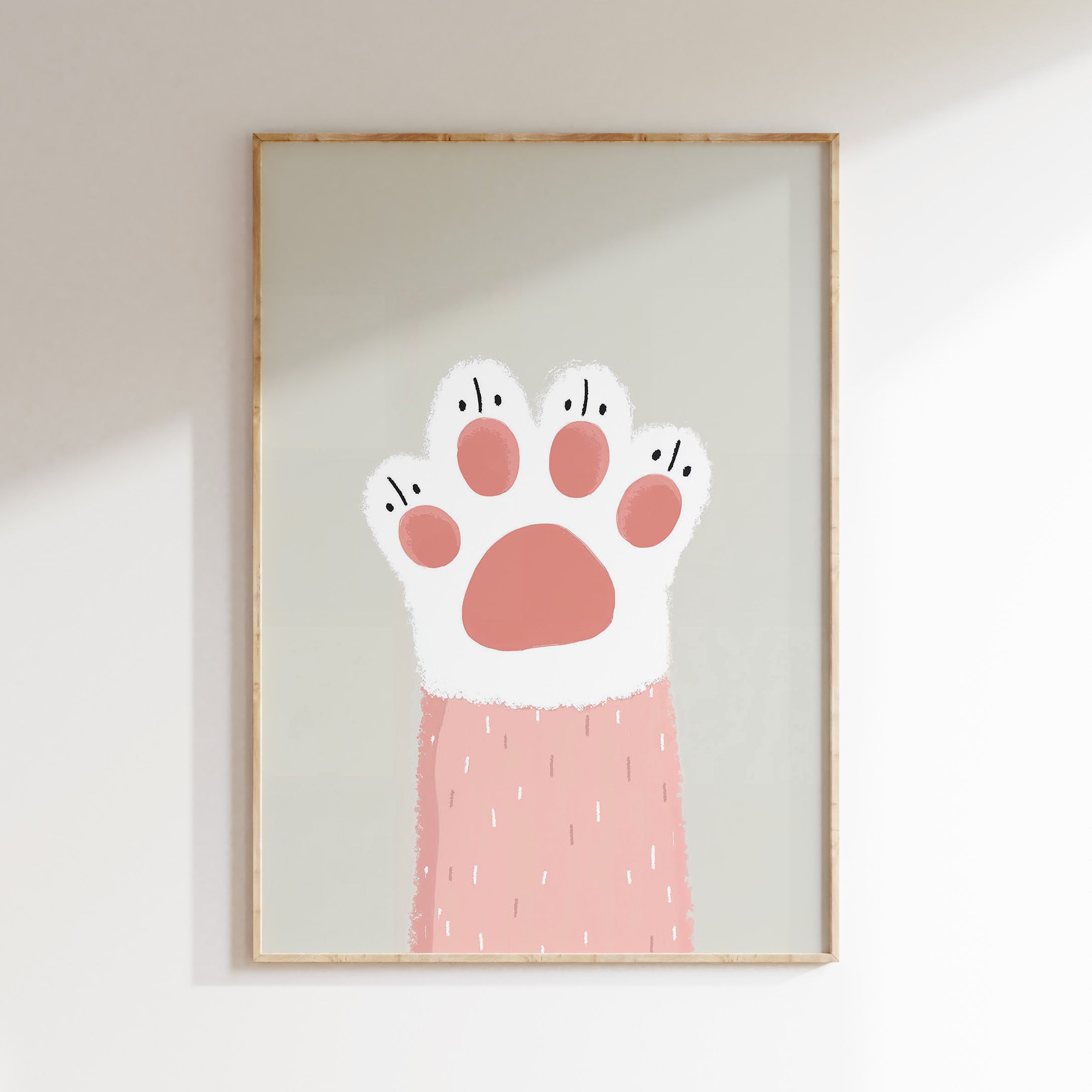 Children's room print - Cat's paw