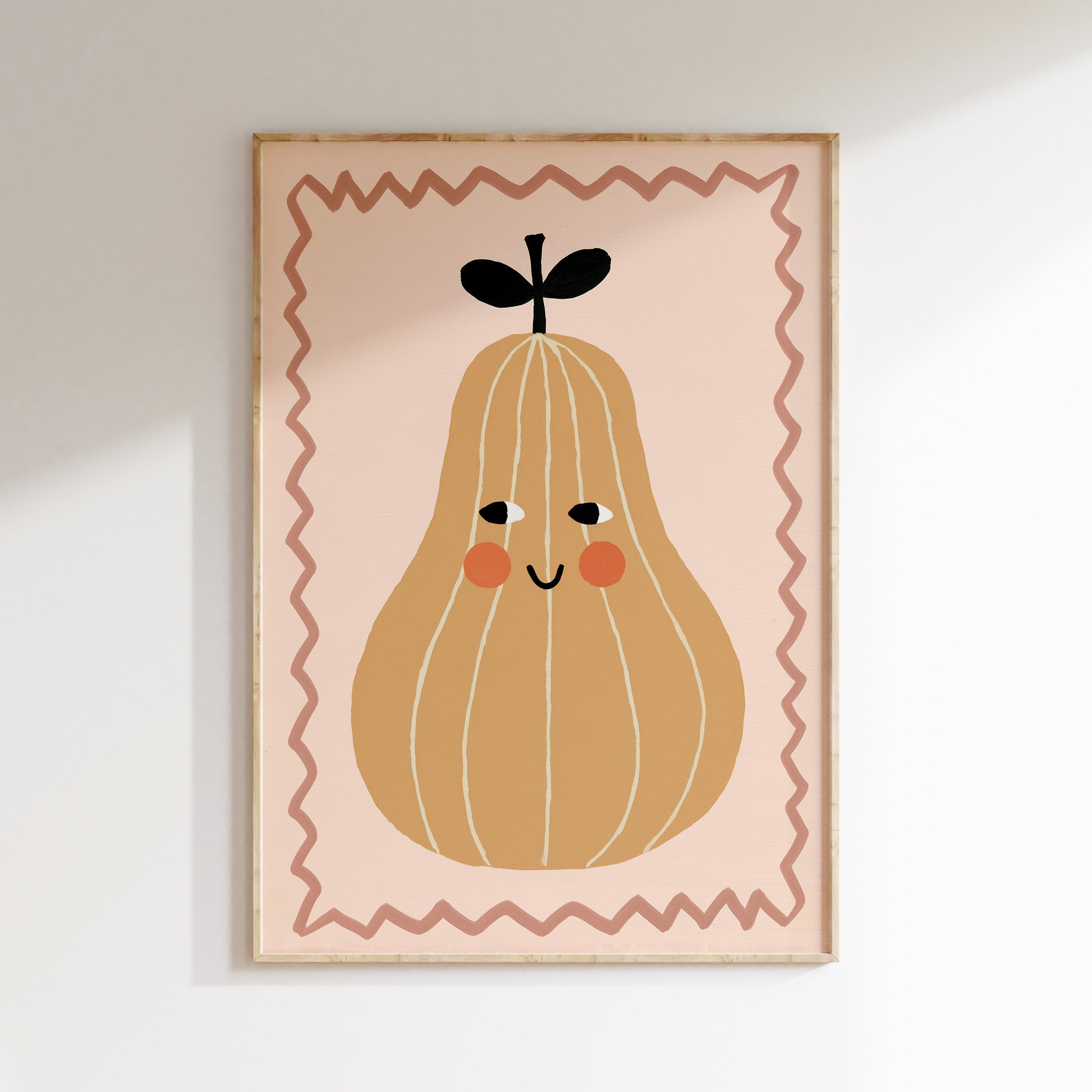 Children's room print - Pear with face