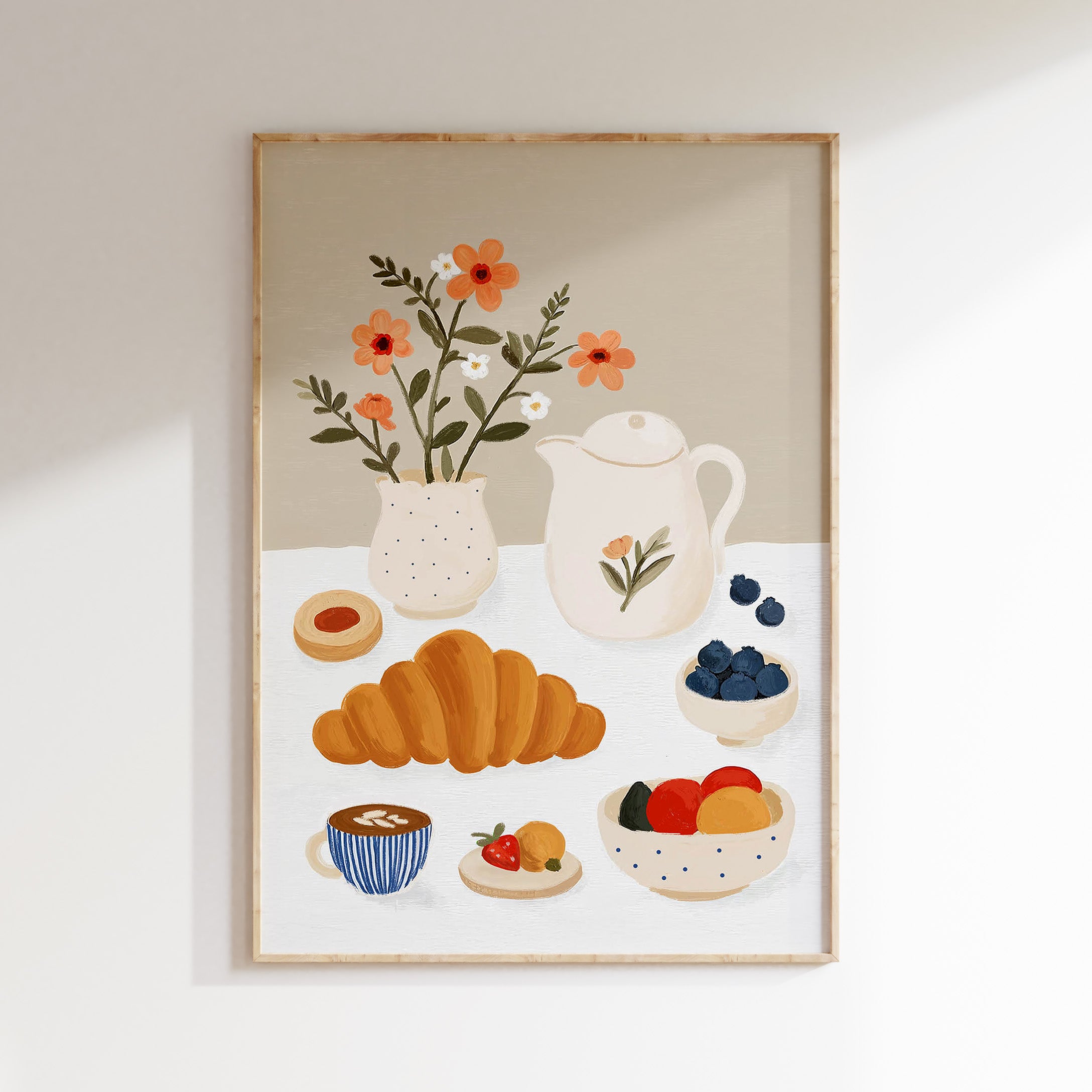 Children's room print - Cozy breakfast