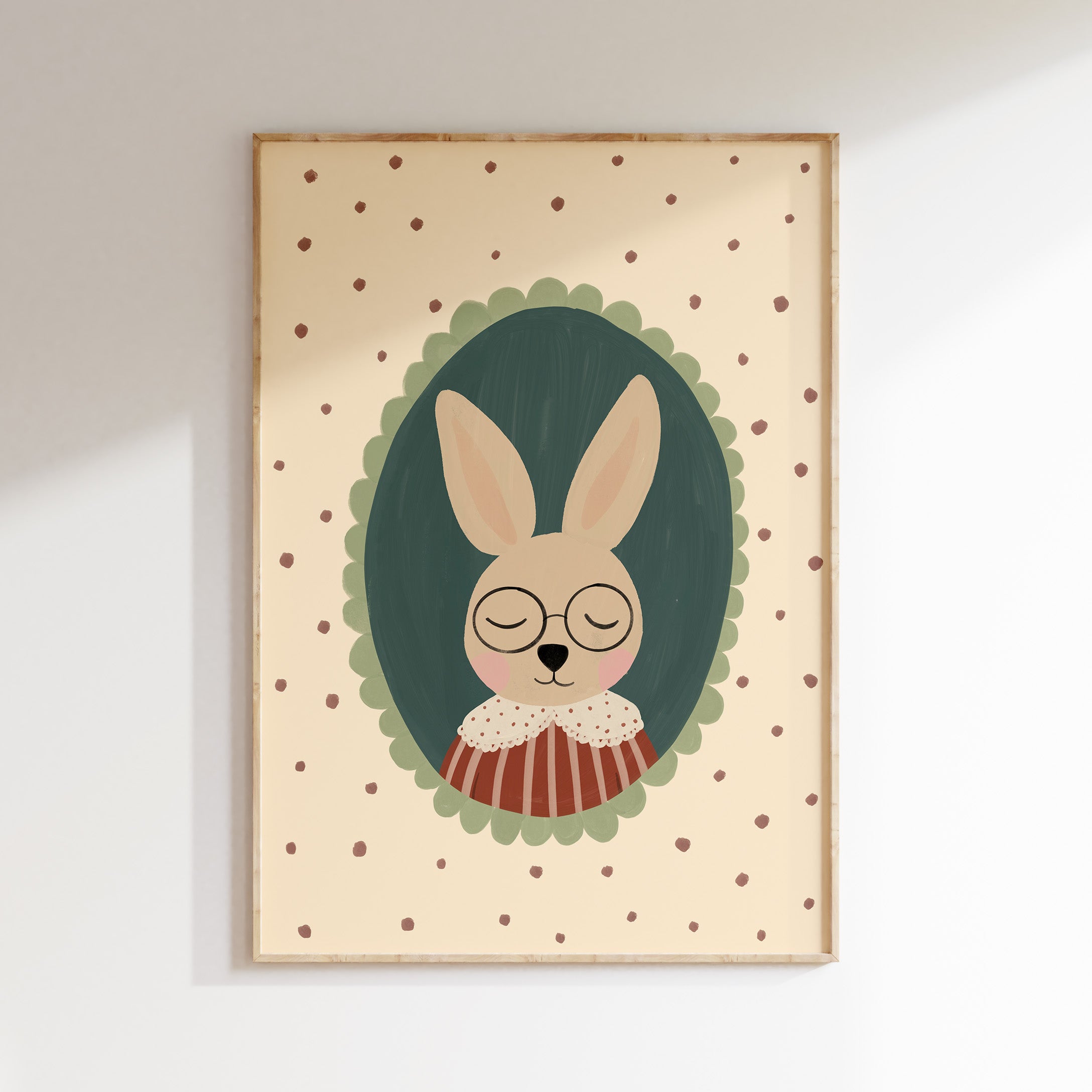 Children's room print - Rabbit portrait