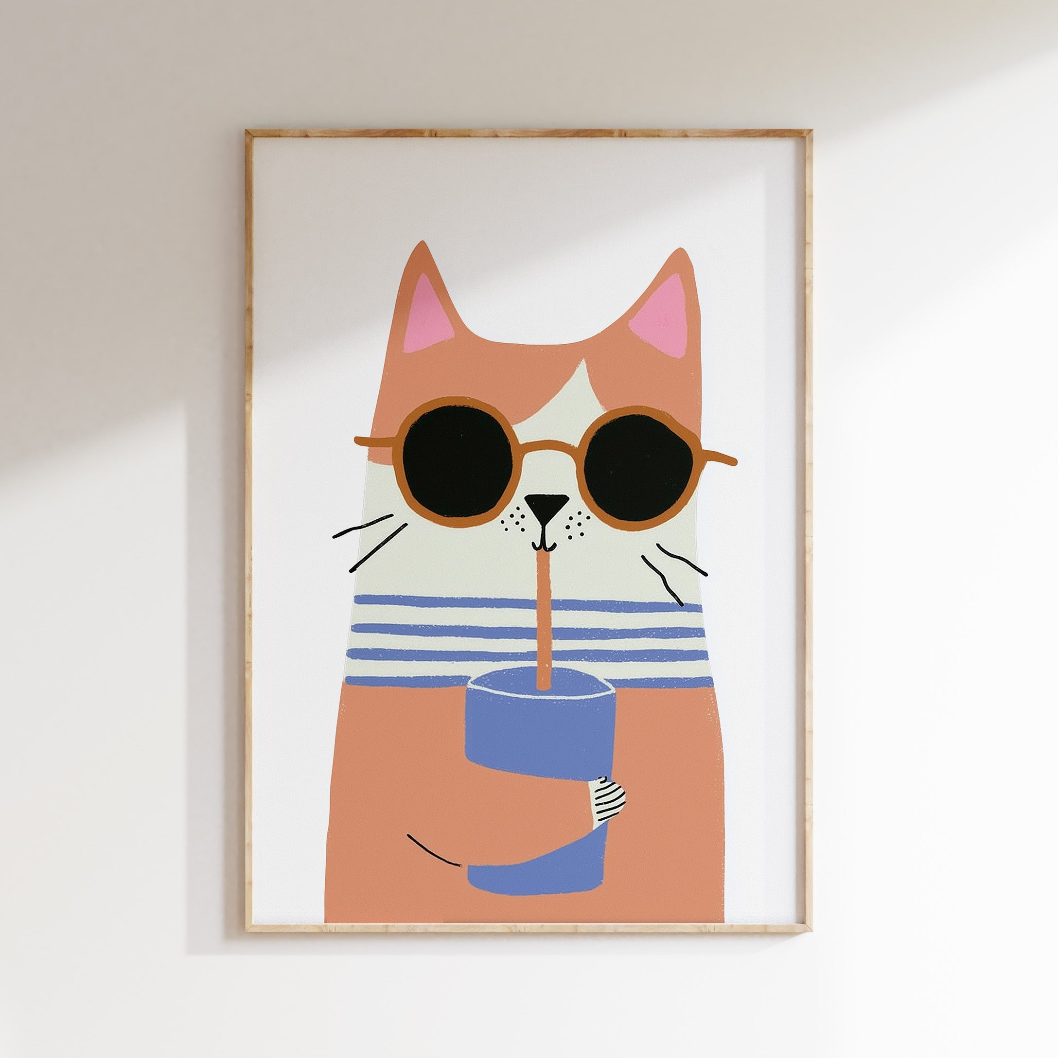 Children's room print - Cool Cat