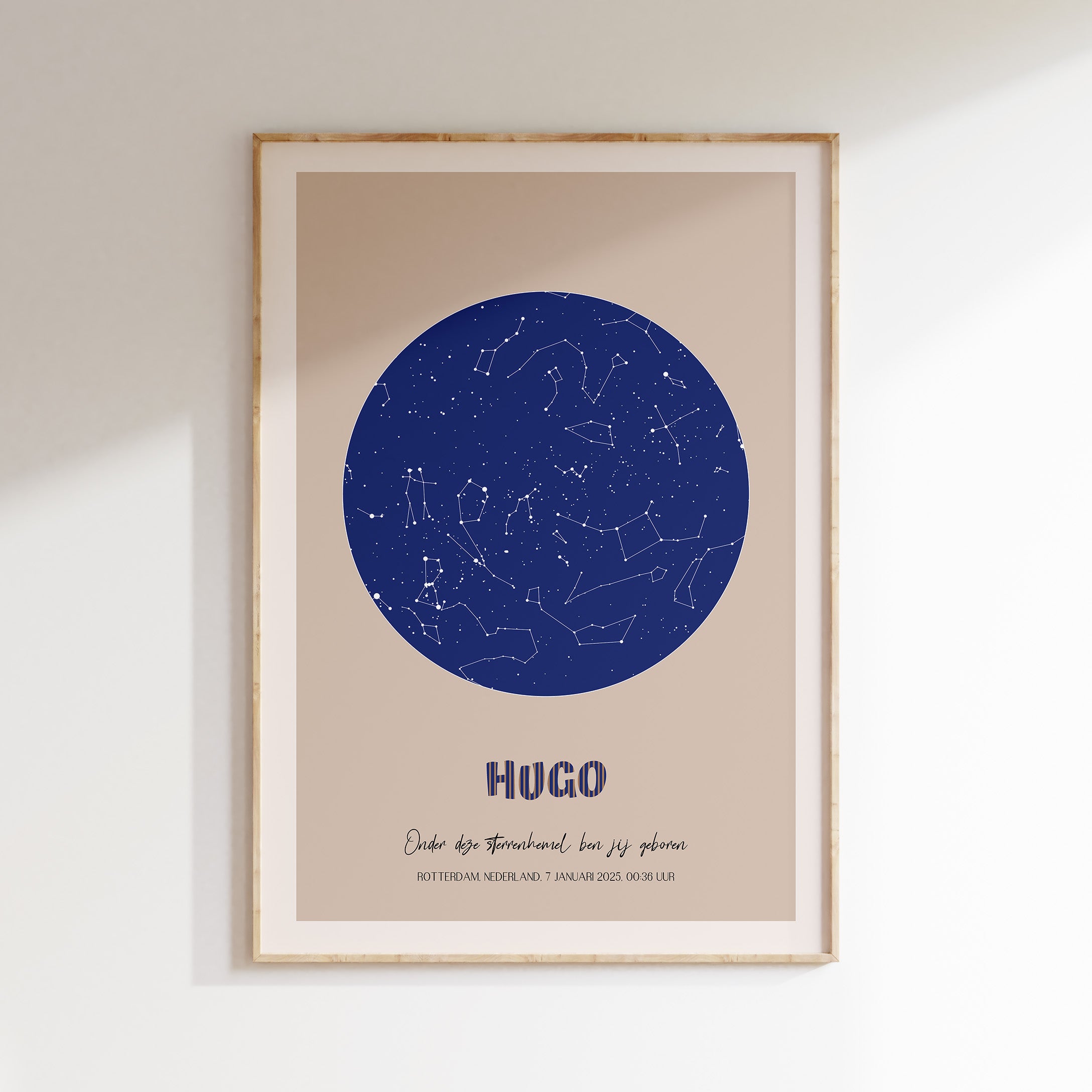 Sterrenhemel poster | KLEINE GROTE BEER - blauw