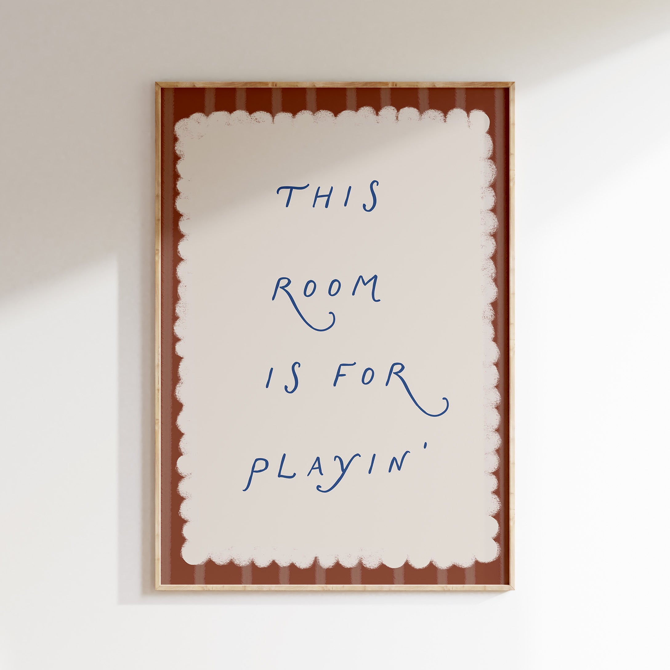Kinderkamer print - This room is for playing
