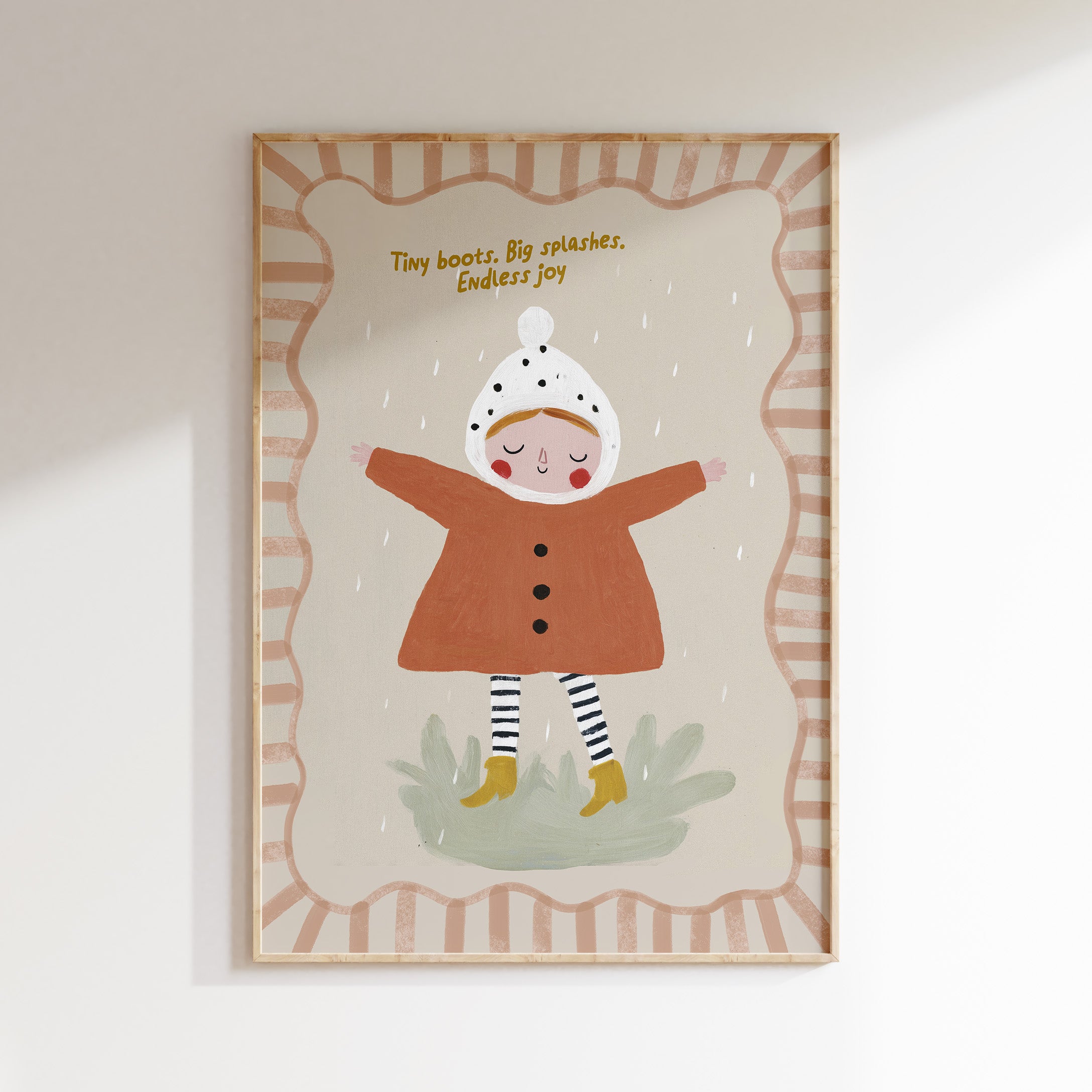 Children's room print - Rain fun