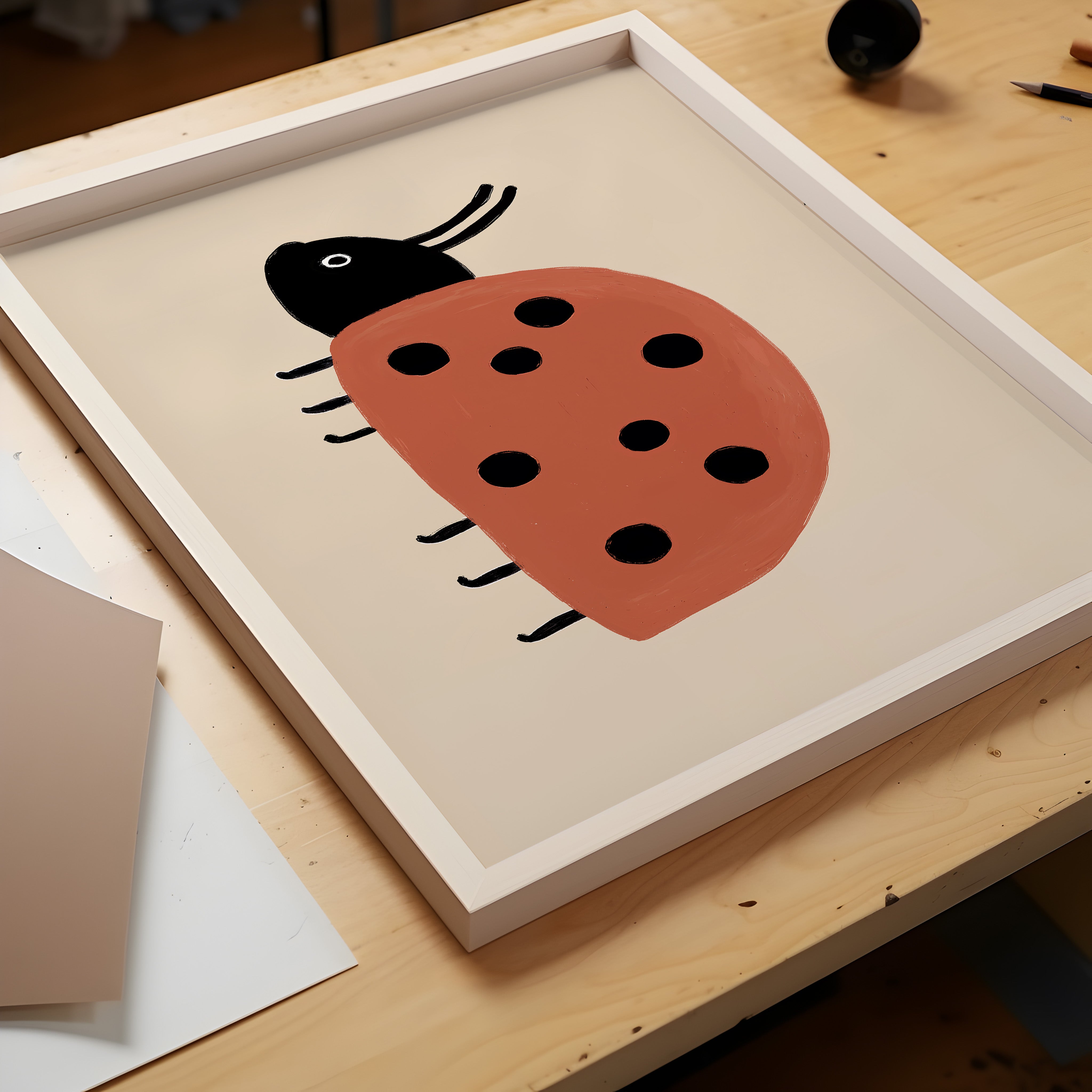 Kinderkamer print - Love bug