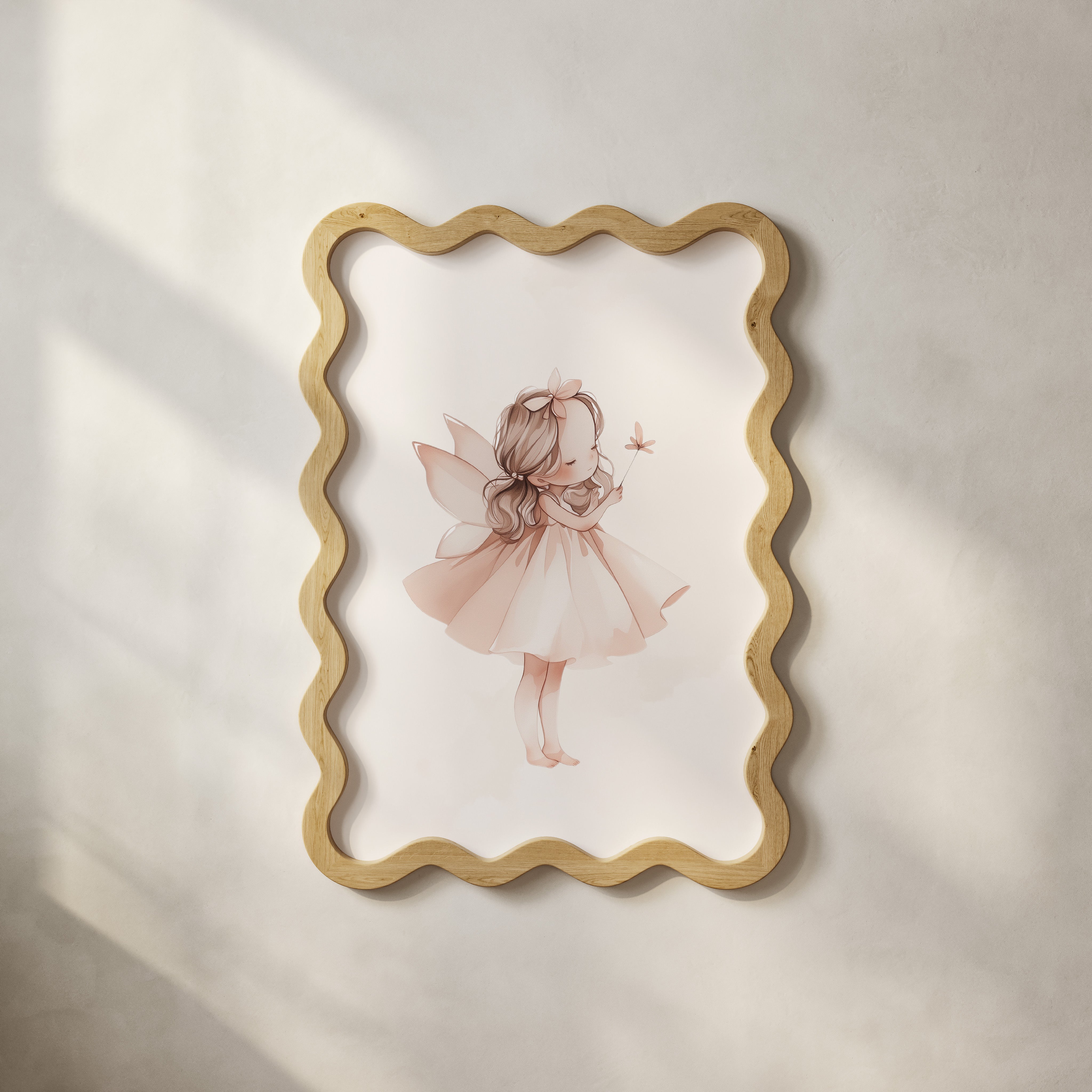 Kinderkamer poster - Fee met bloem | Unicorns & Feeën