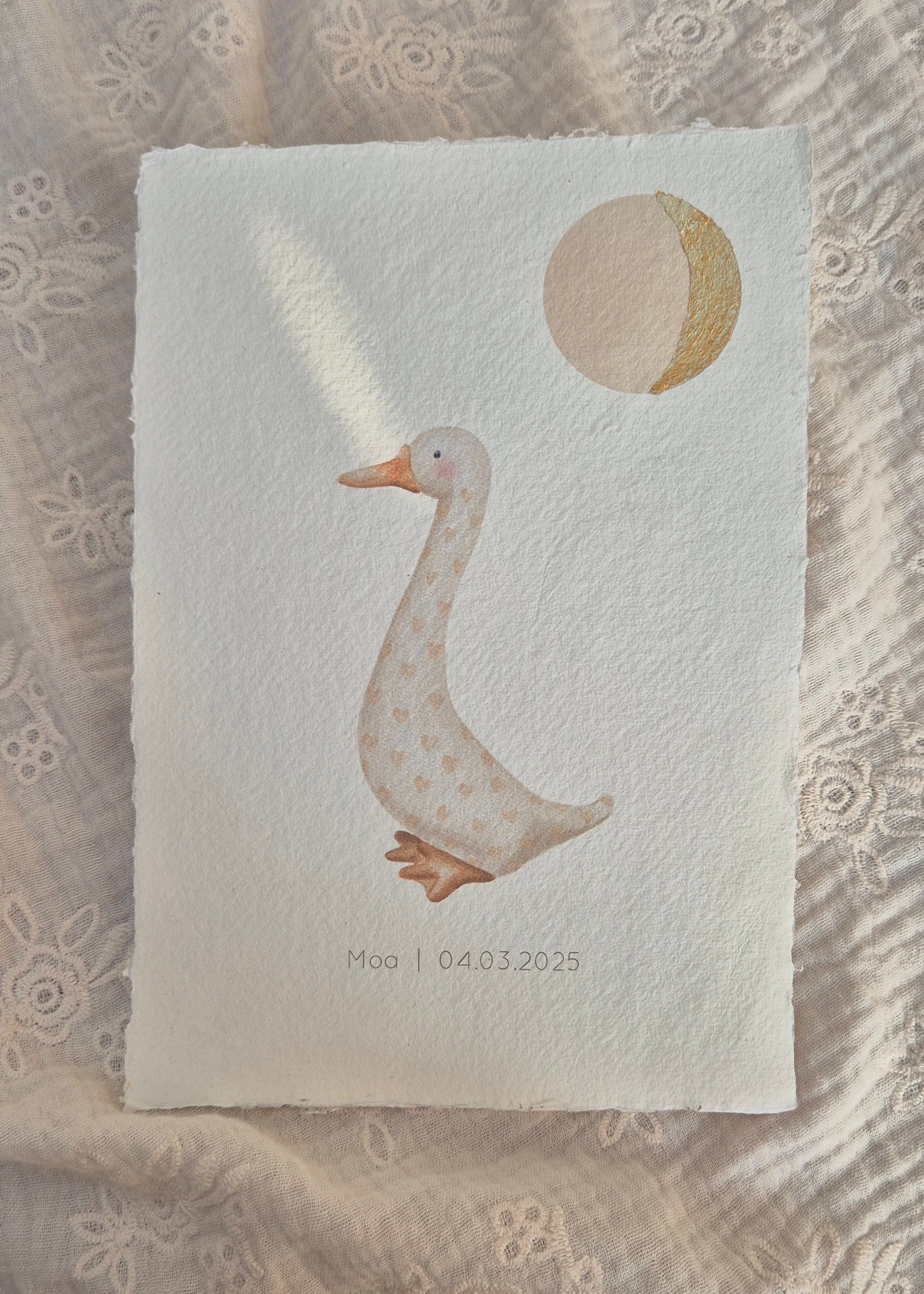 Maanstand poster - Gansje