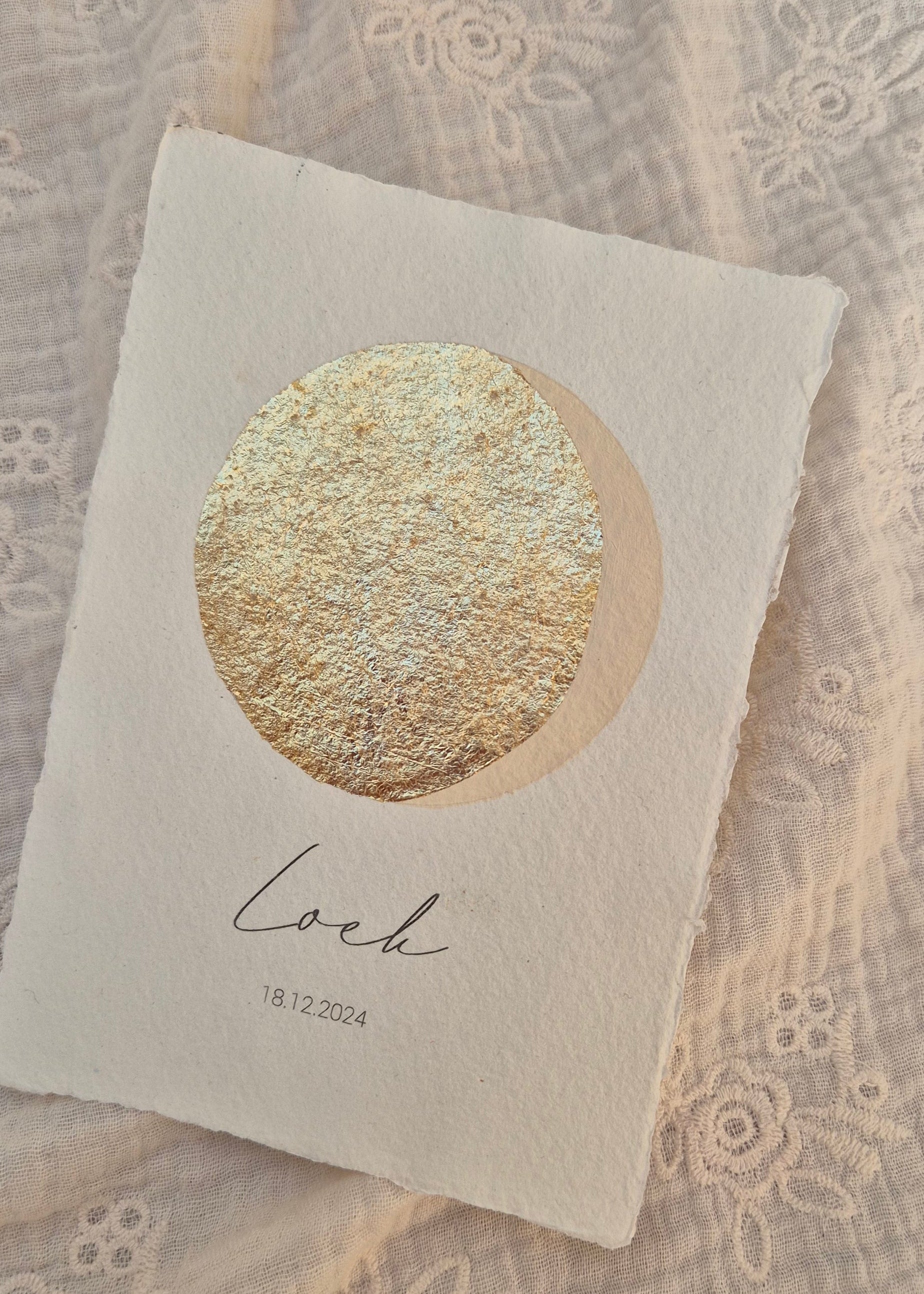 Maanstand poster - Beige