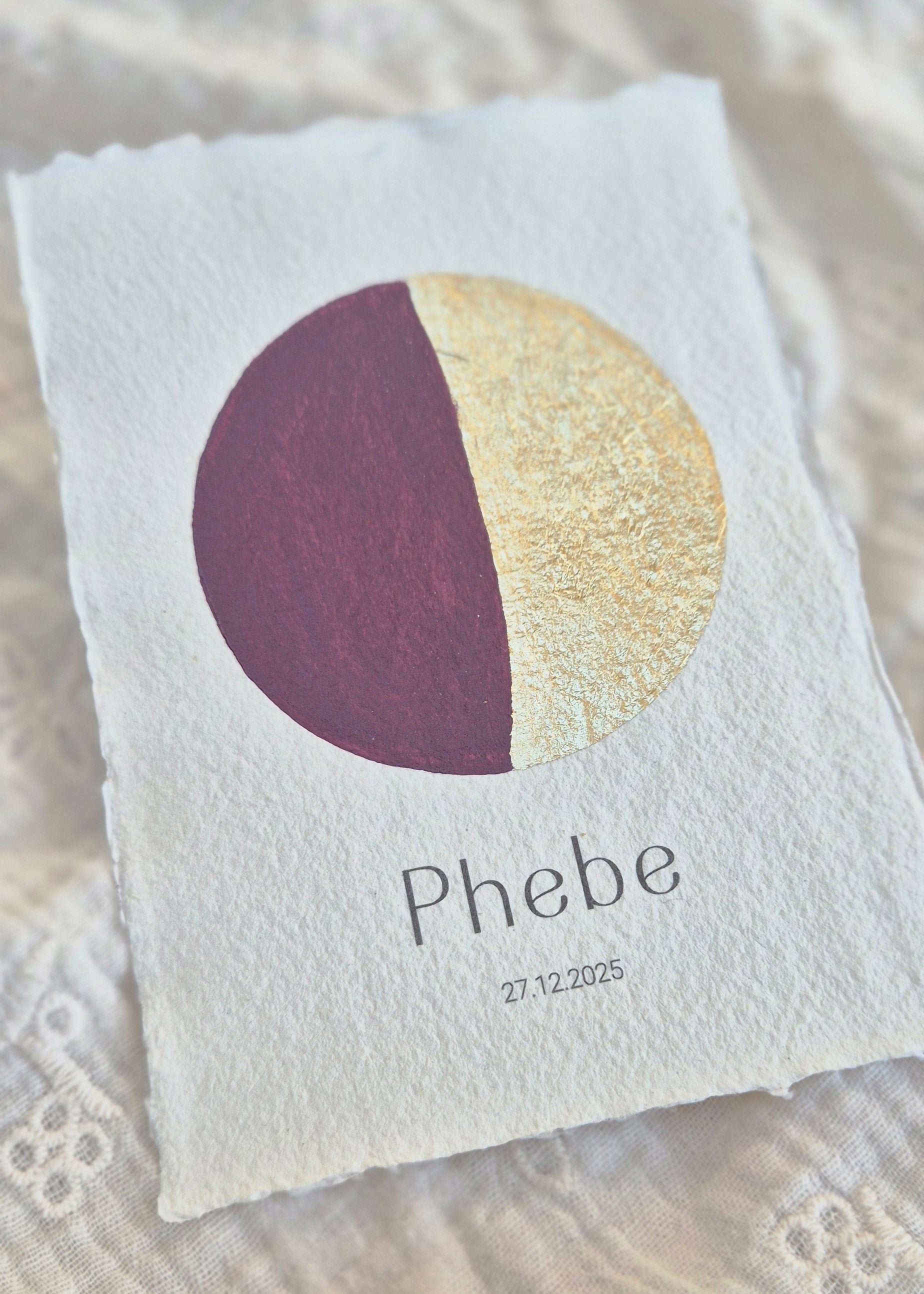 Maanstand poster - Bordeaux