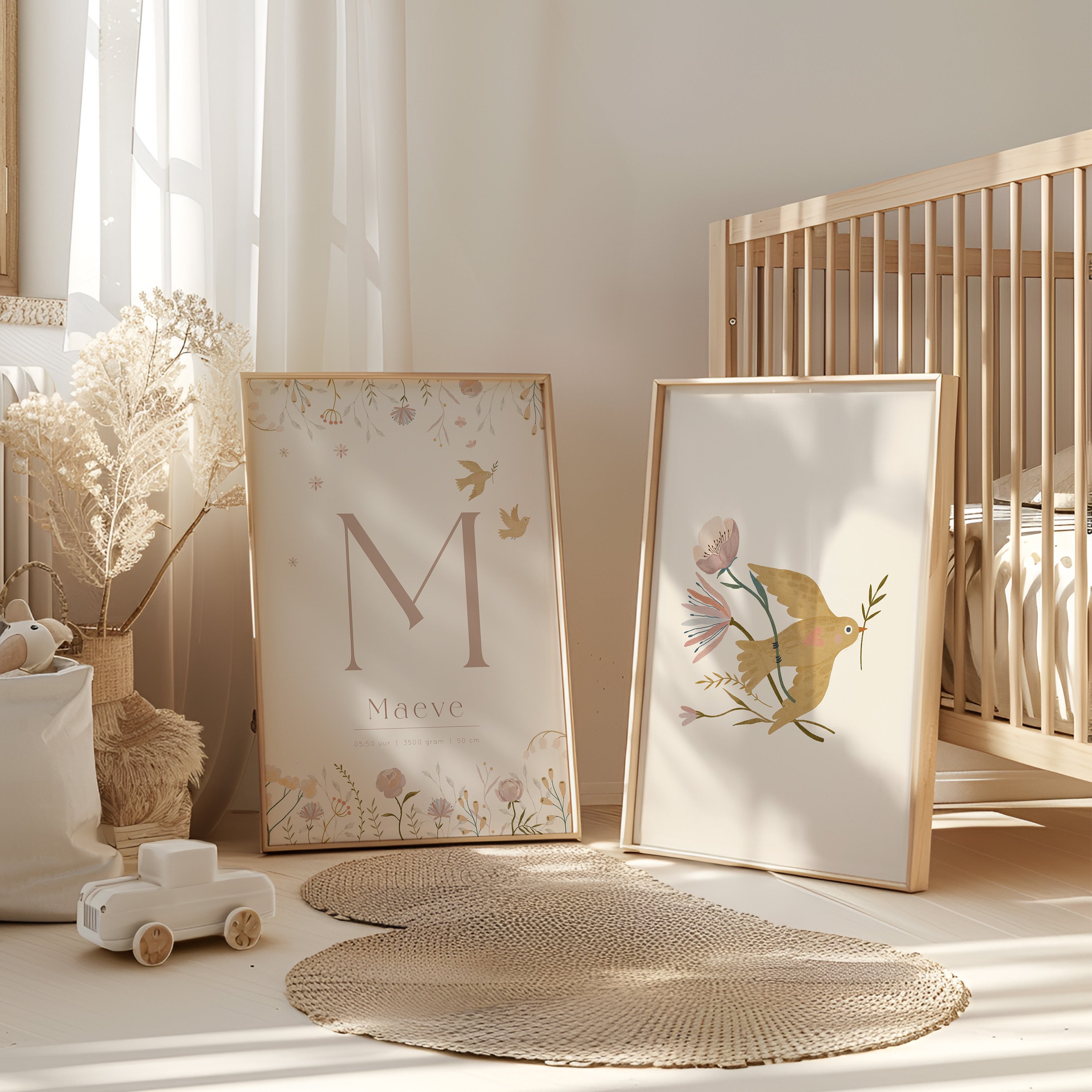 Children's room poster - Birds & Flowers | Garden of Paradise