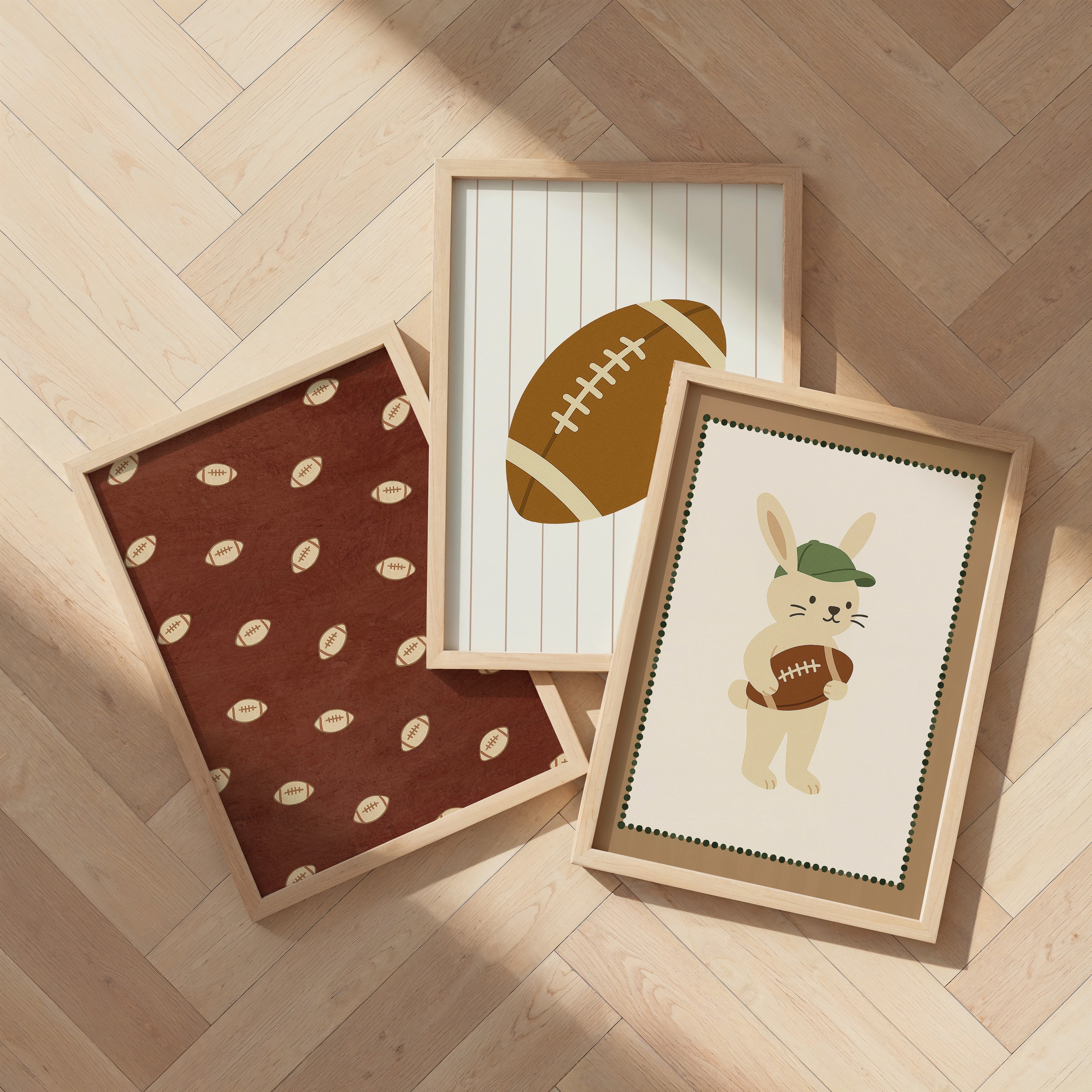 Kinderkamer poster - Rugby Konijn | Sport