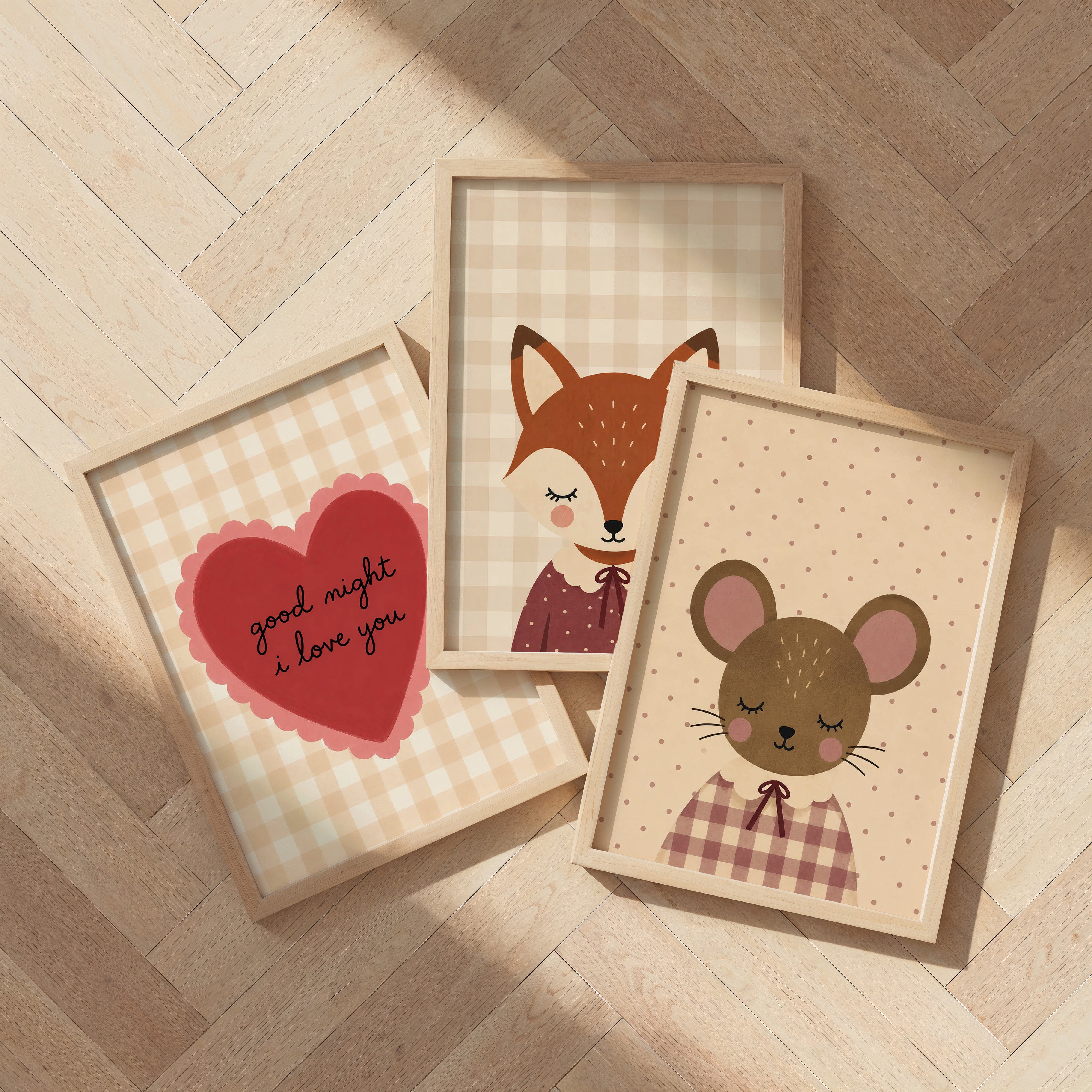 Kinderkamer poster - Lief muisje