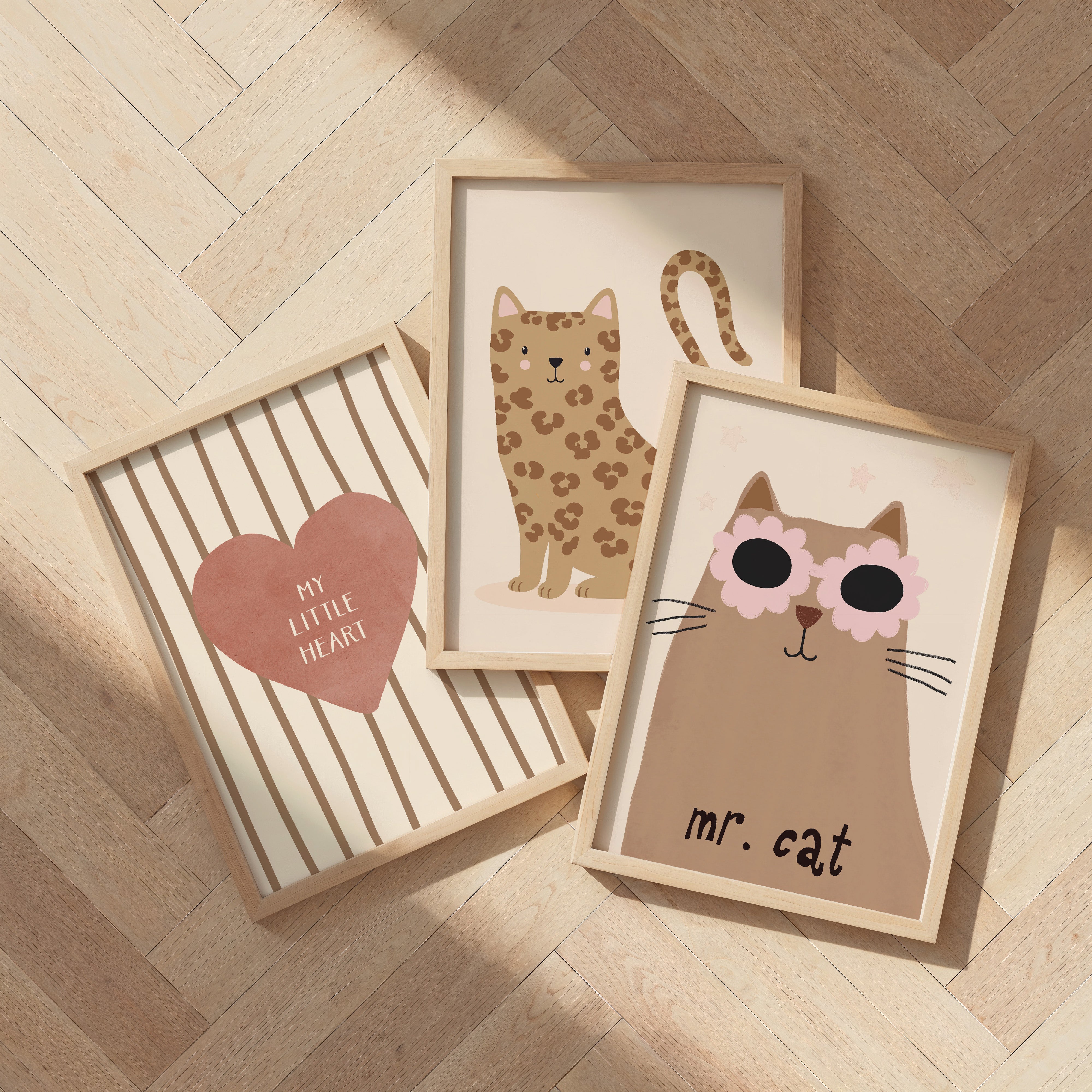 Kinderkamer print - Luipaard kat