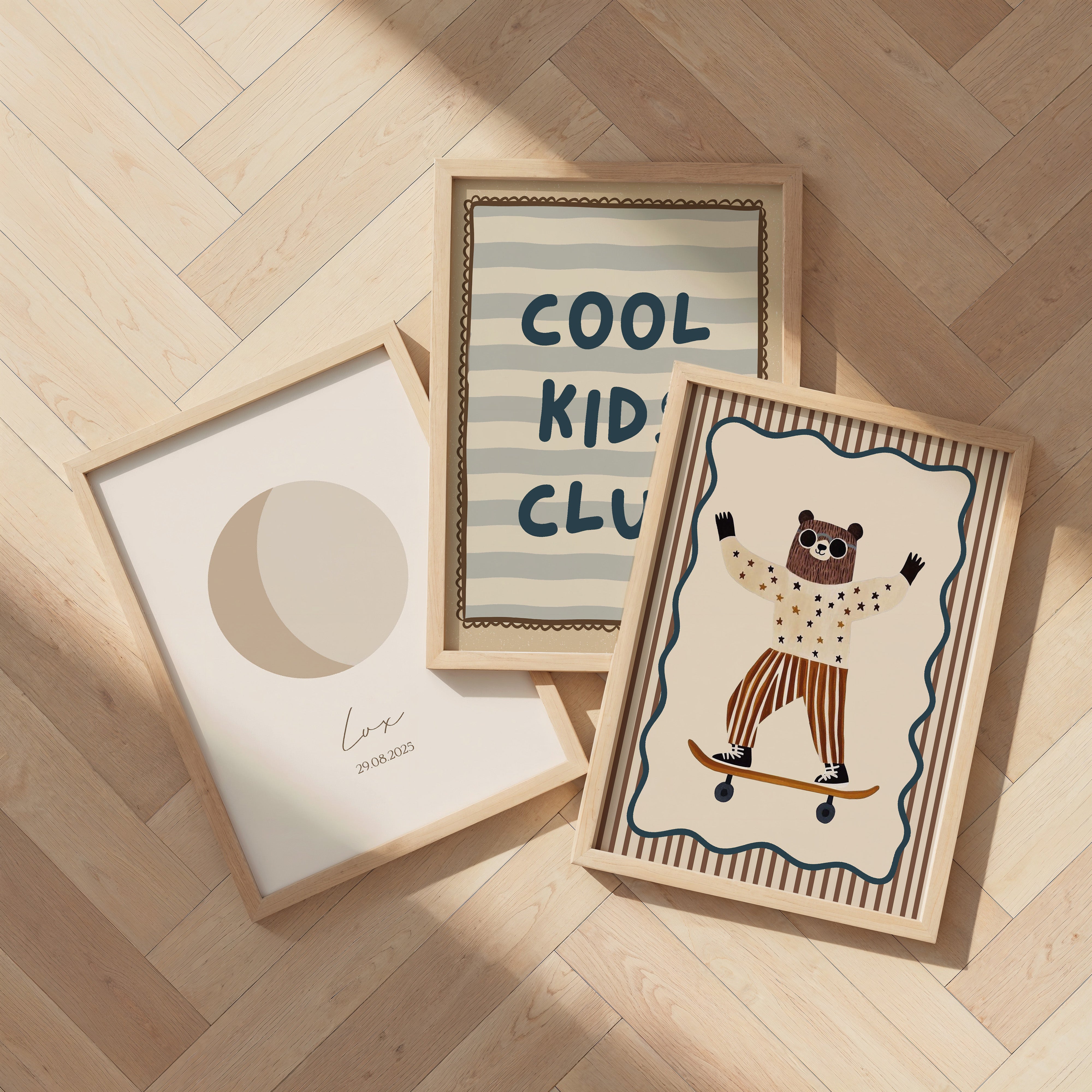 Maanstand poster - Minimal sand