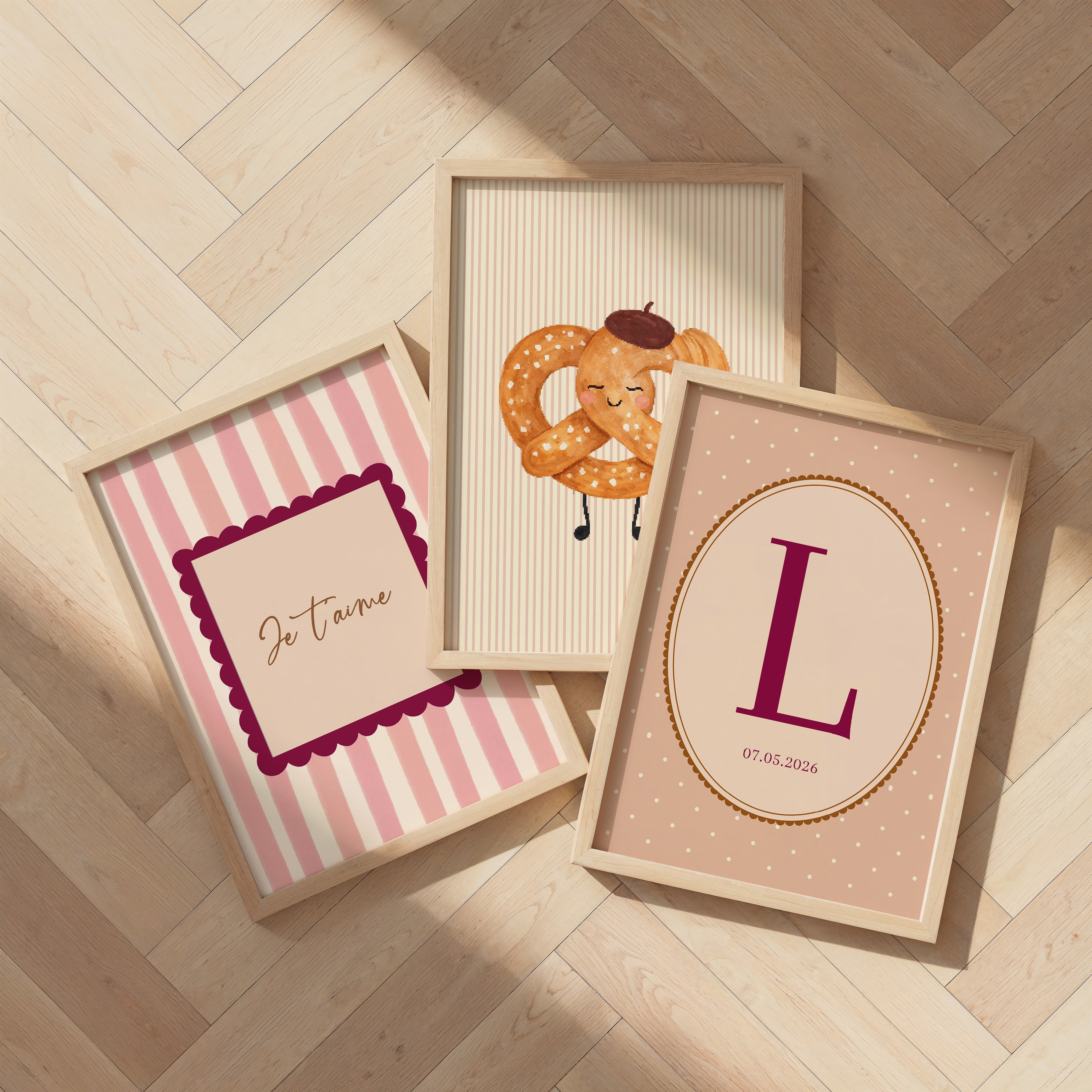 Letter poster Retro frame