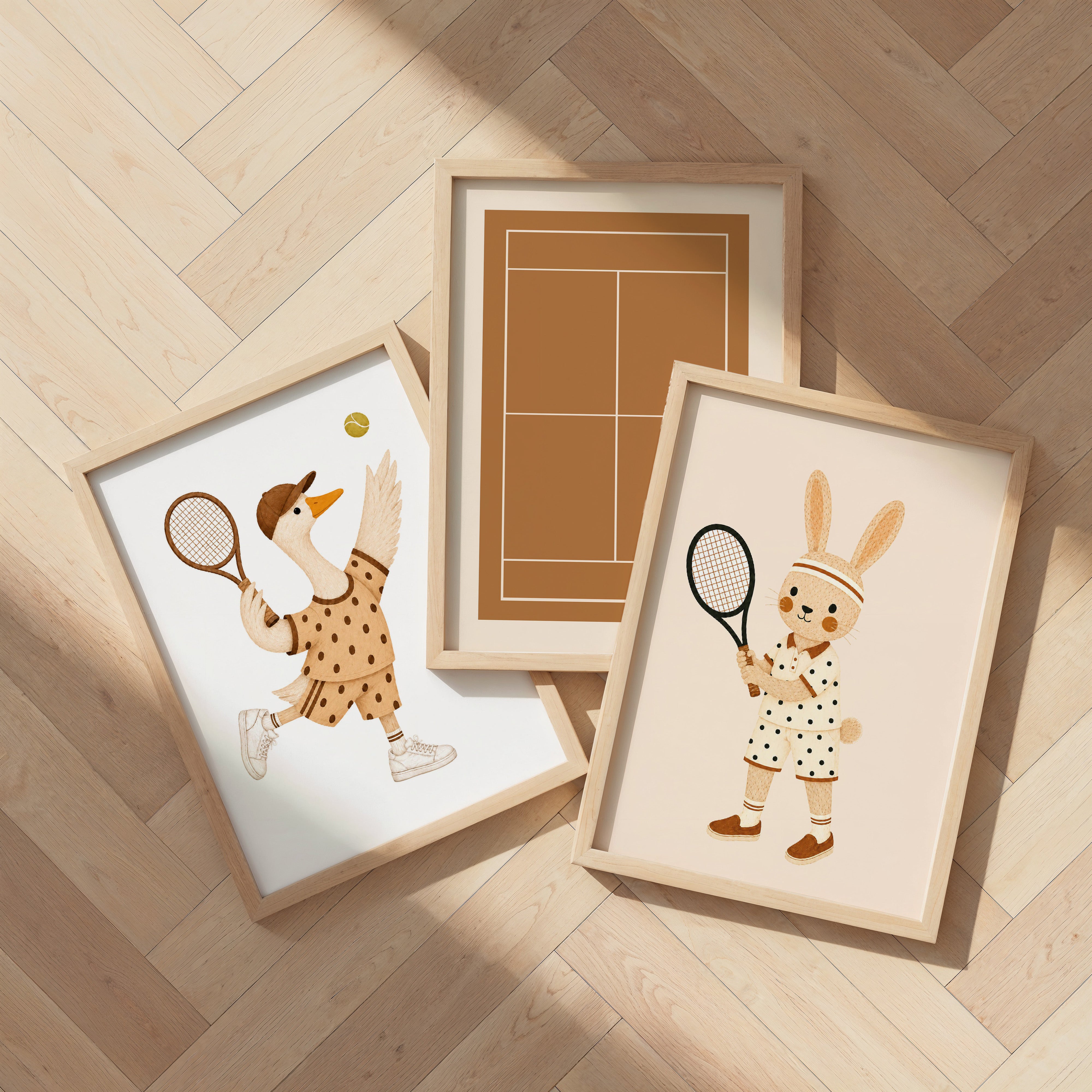 Children's room poster - Tennis Rabbit | Sport