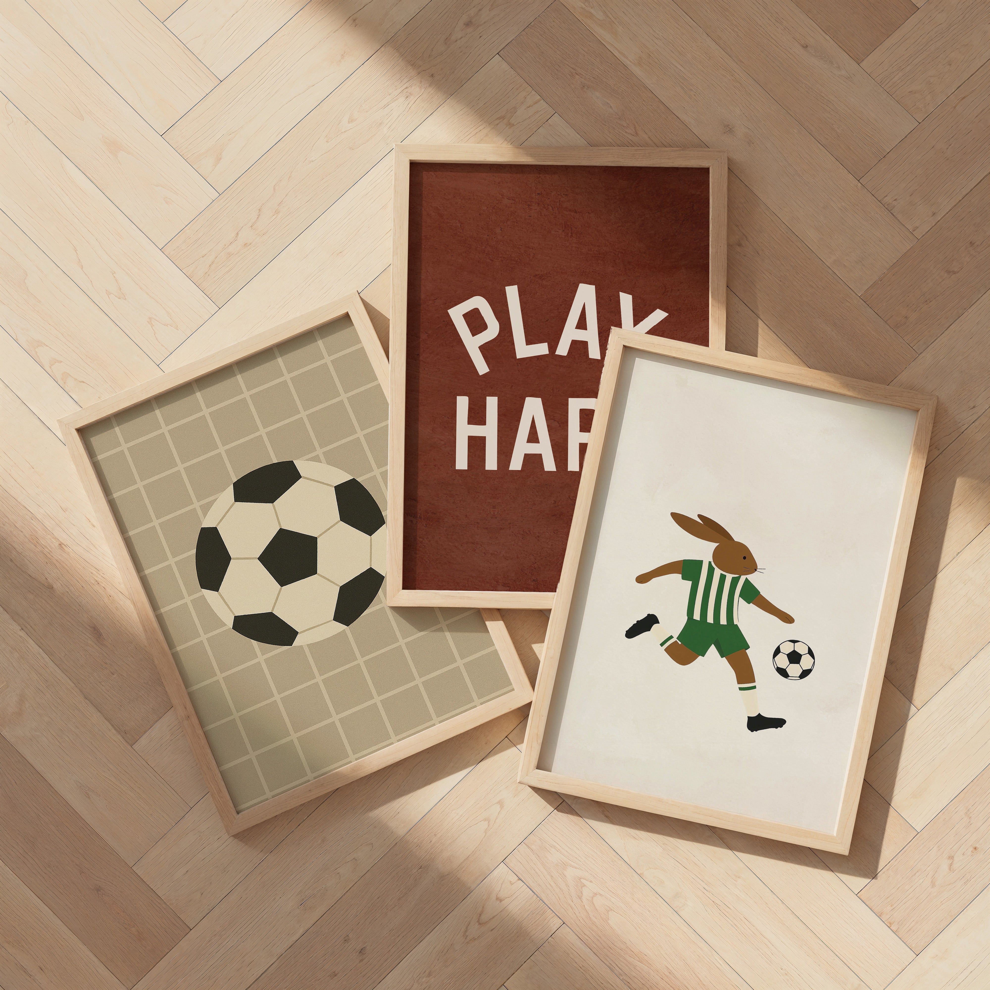 Kinderkamer poster - Voetbal Grid | Sport