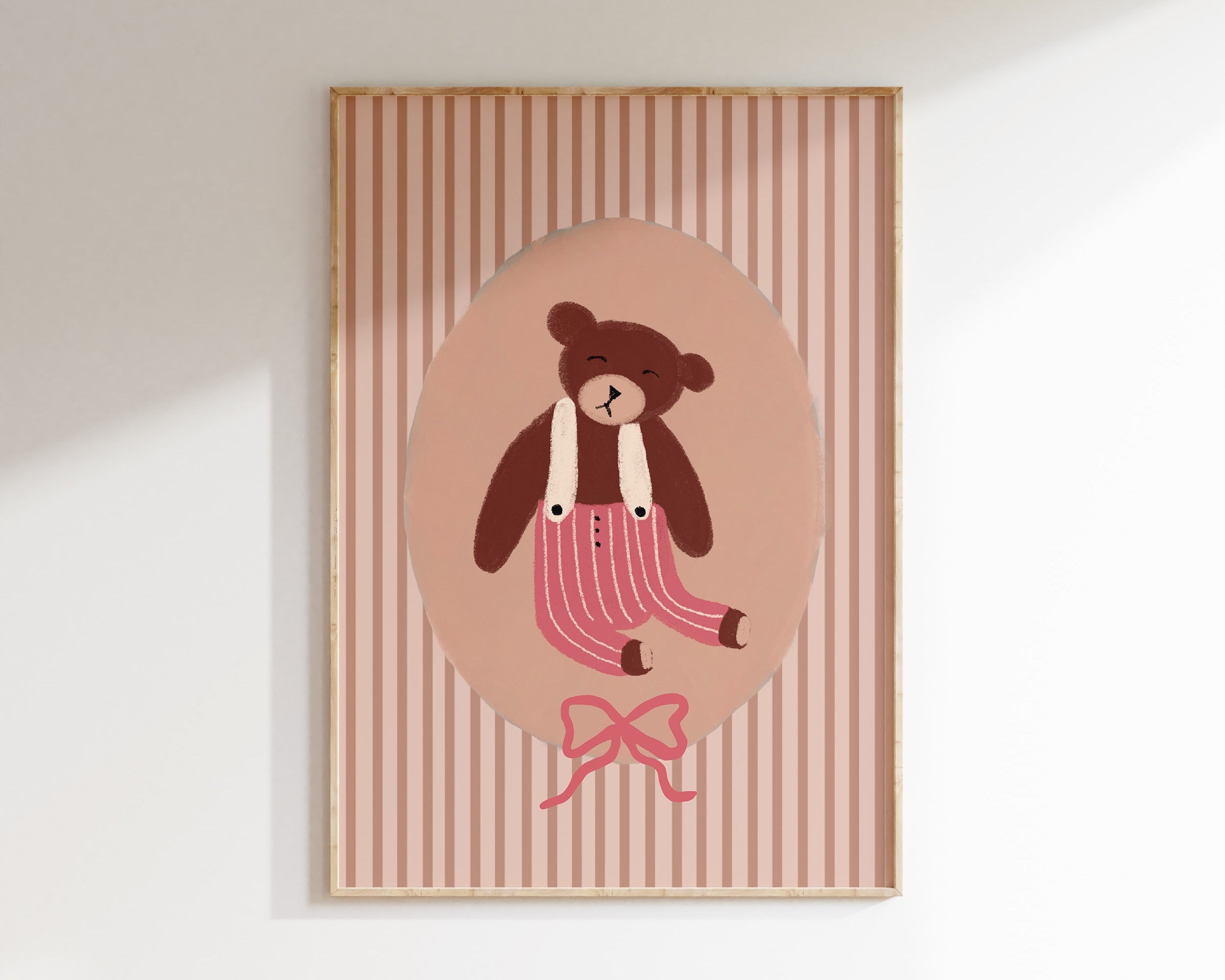 Kinderkamer poster - Beertje in pyjama