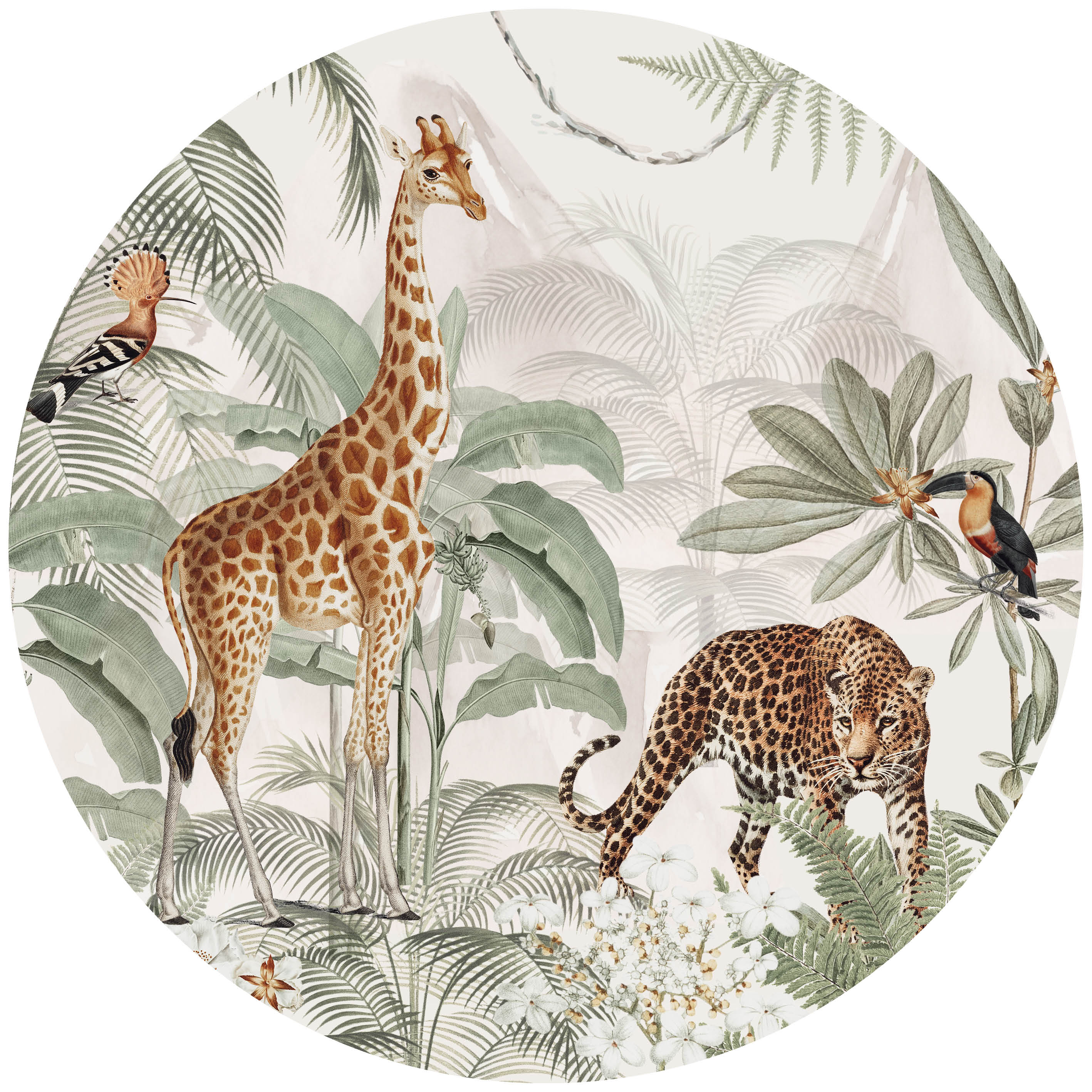 Behangcirkel - Tropical Jungle