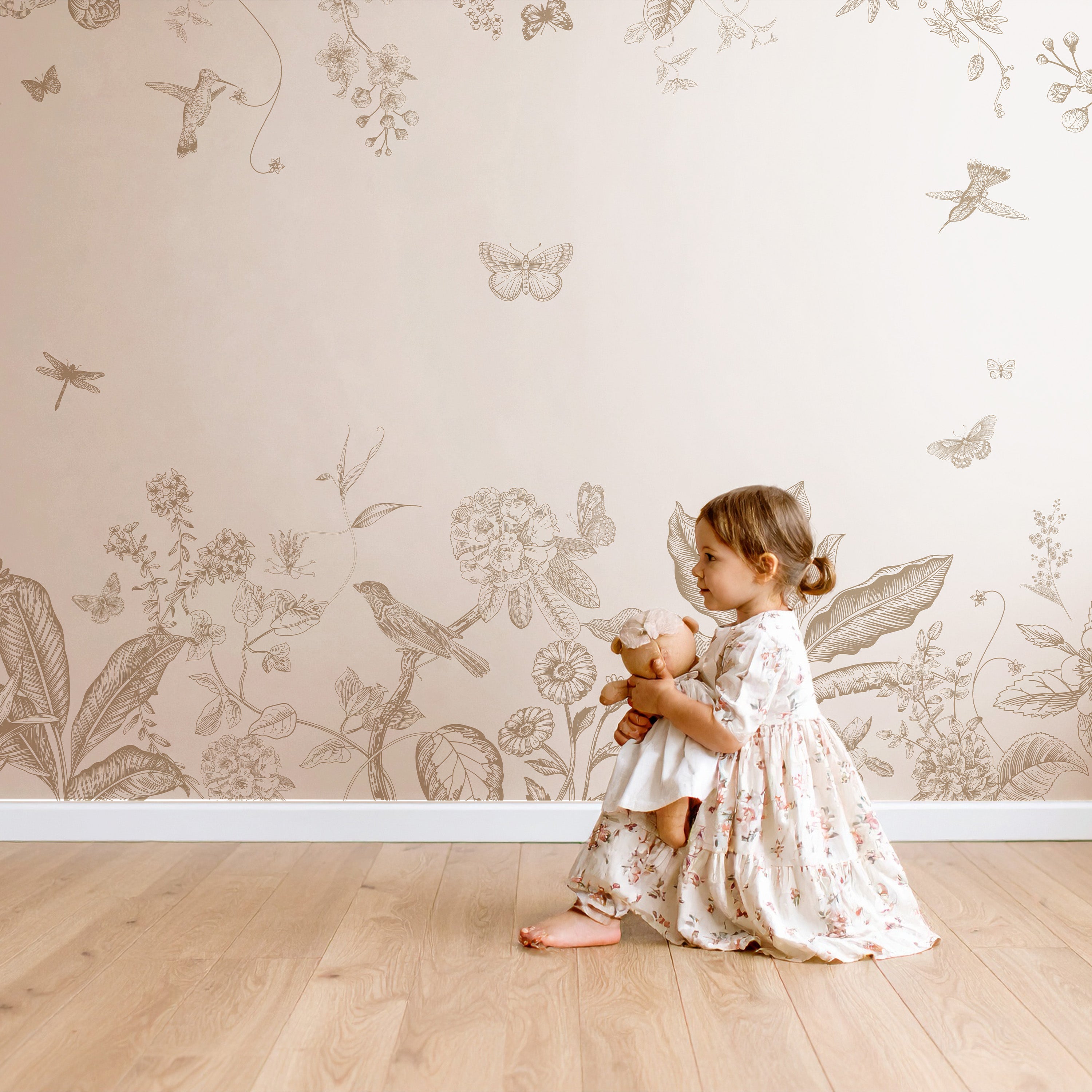 Collage behang Botanical Garden