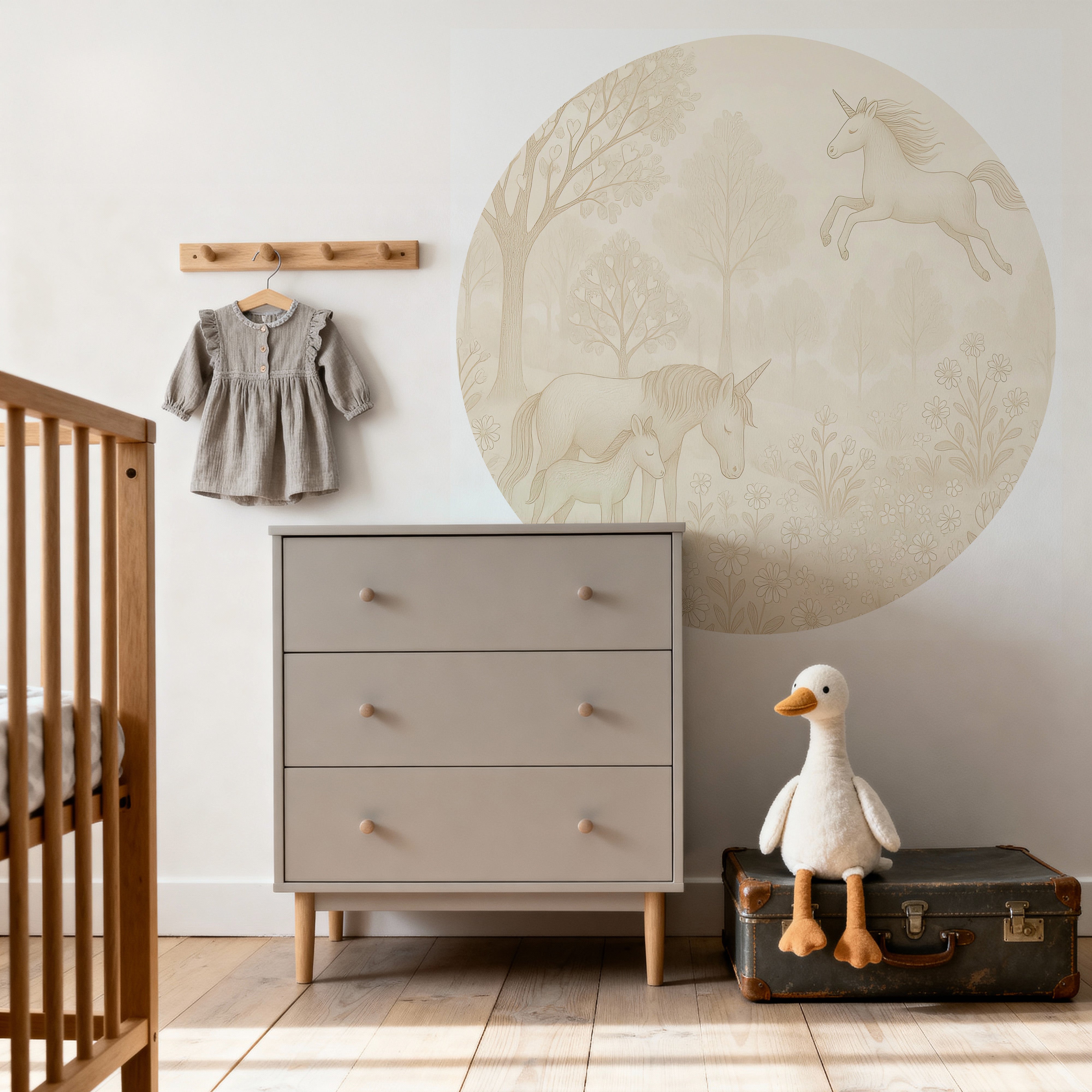 Behangcirkel - Unicorns