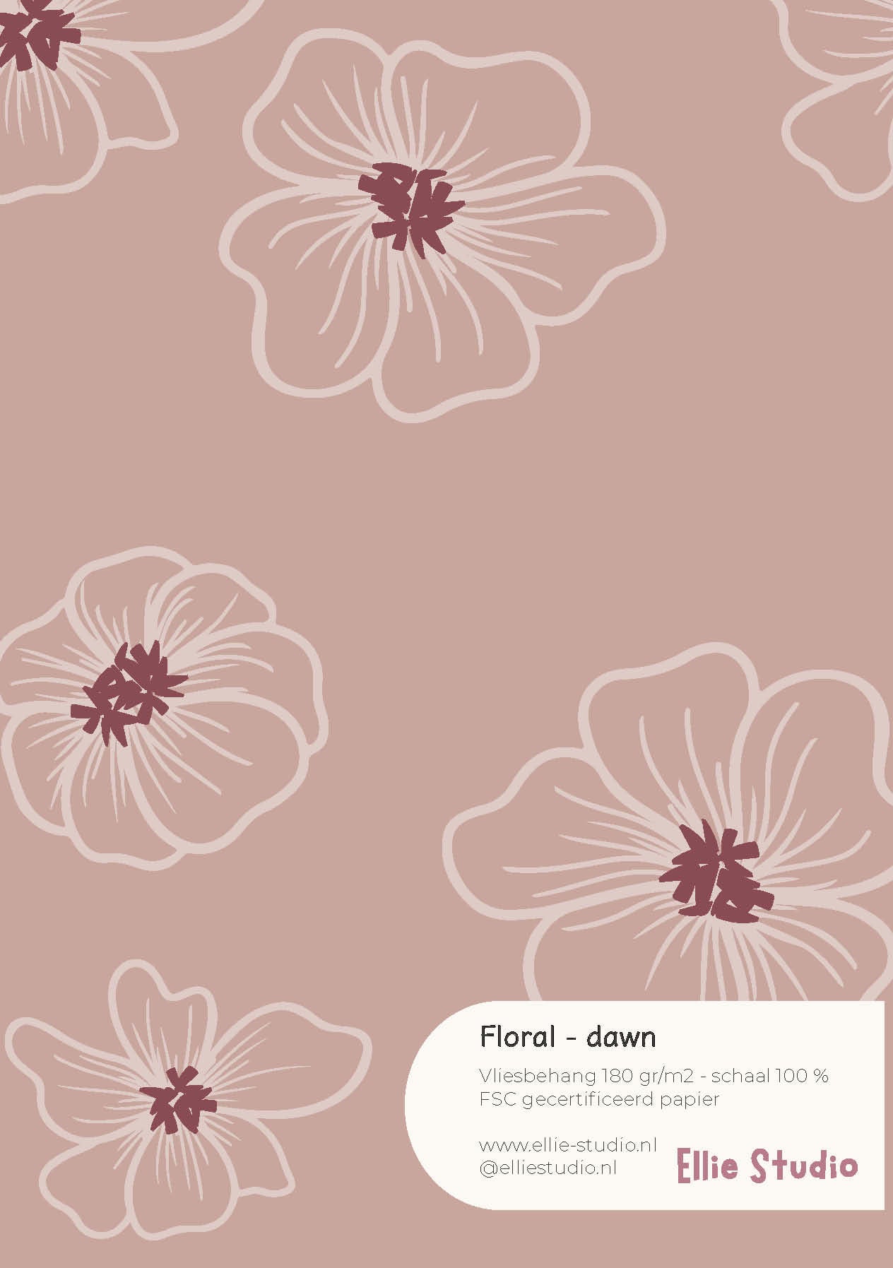 Behangstaal Floral - dawn