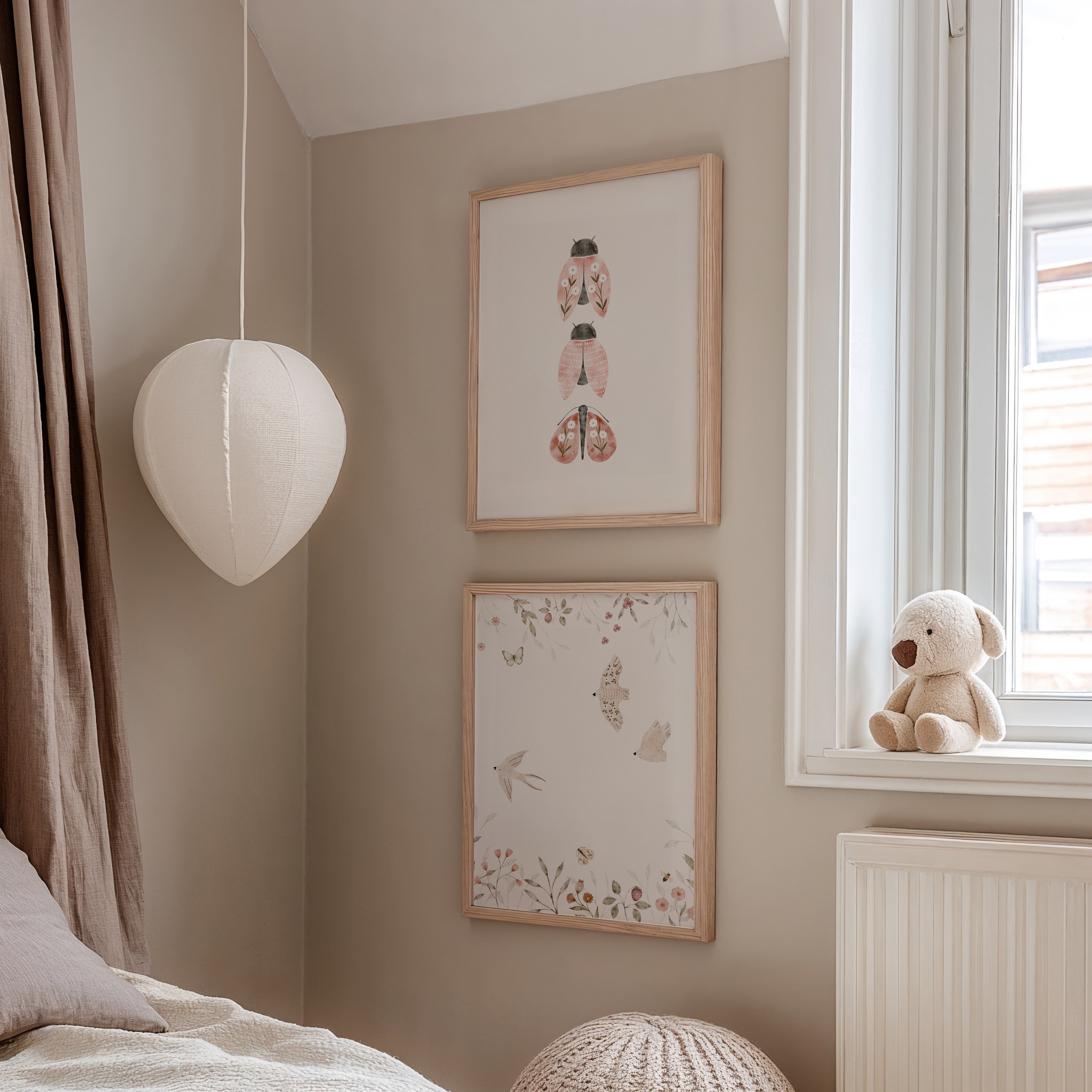 Kinderkamer poster - Dansende Vogels | Spring Garden