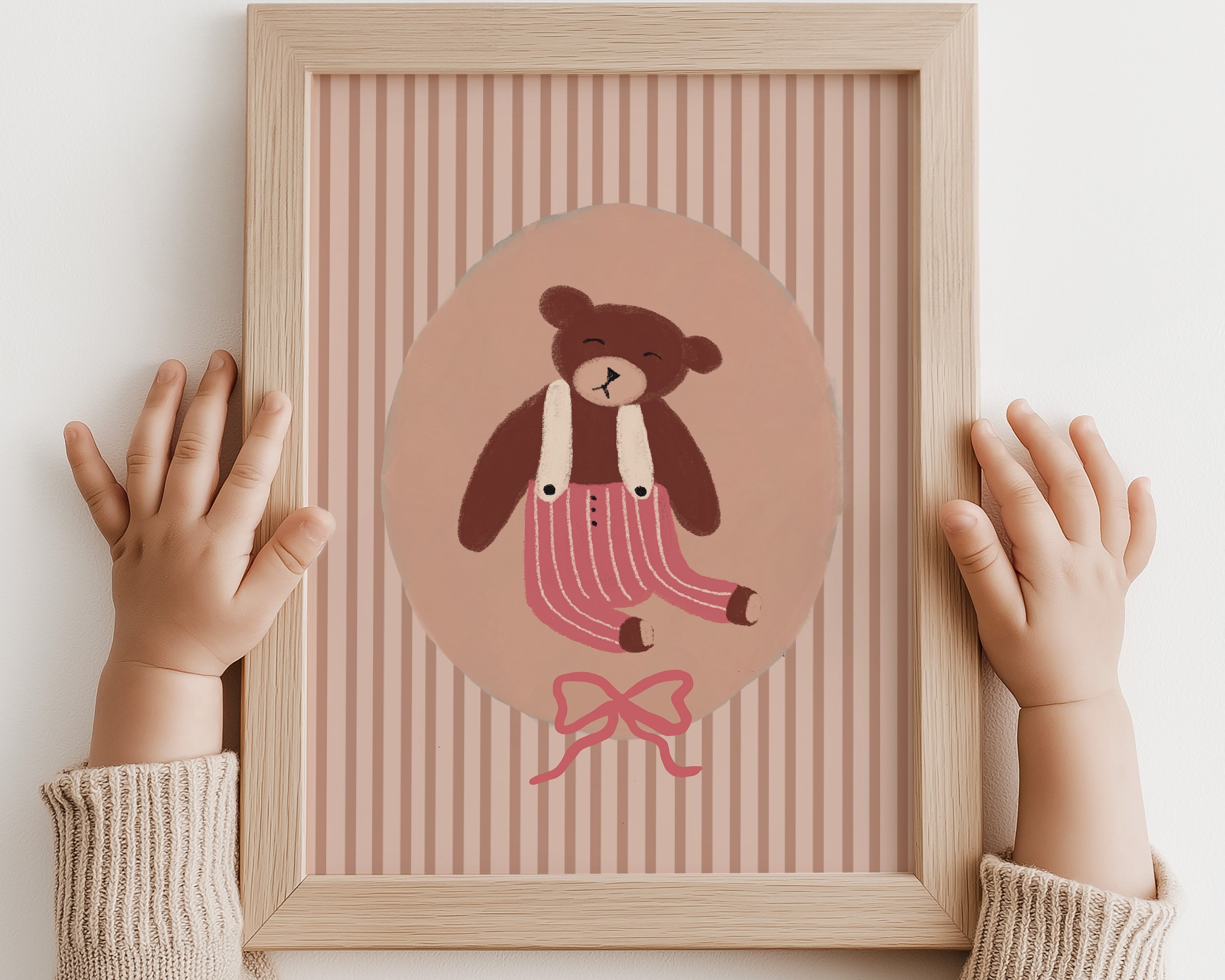 Kinderkamer poster - Beertje in pyjama