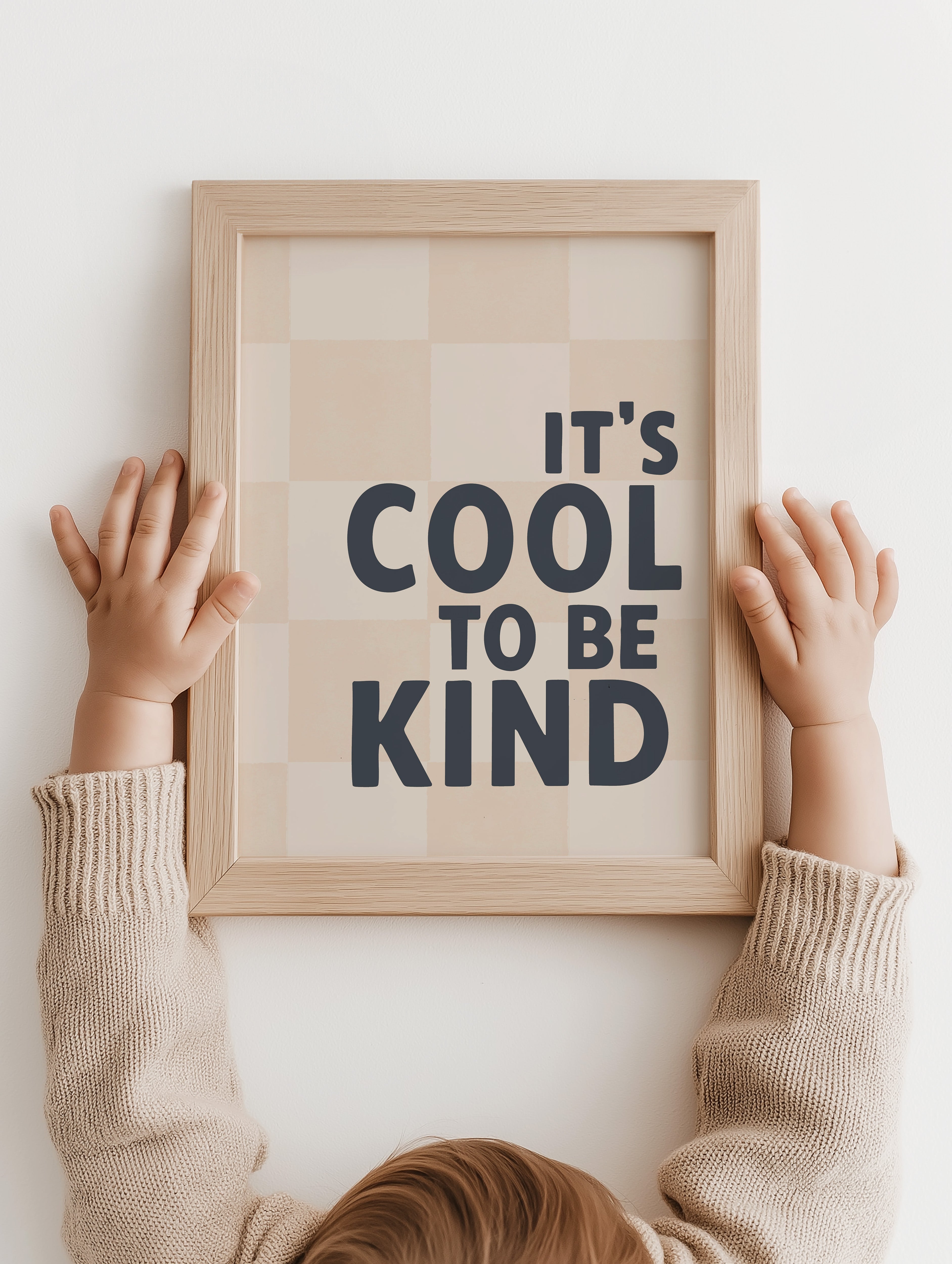 Children's room print - It's cool to be kind