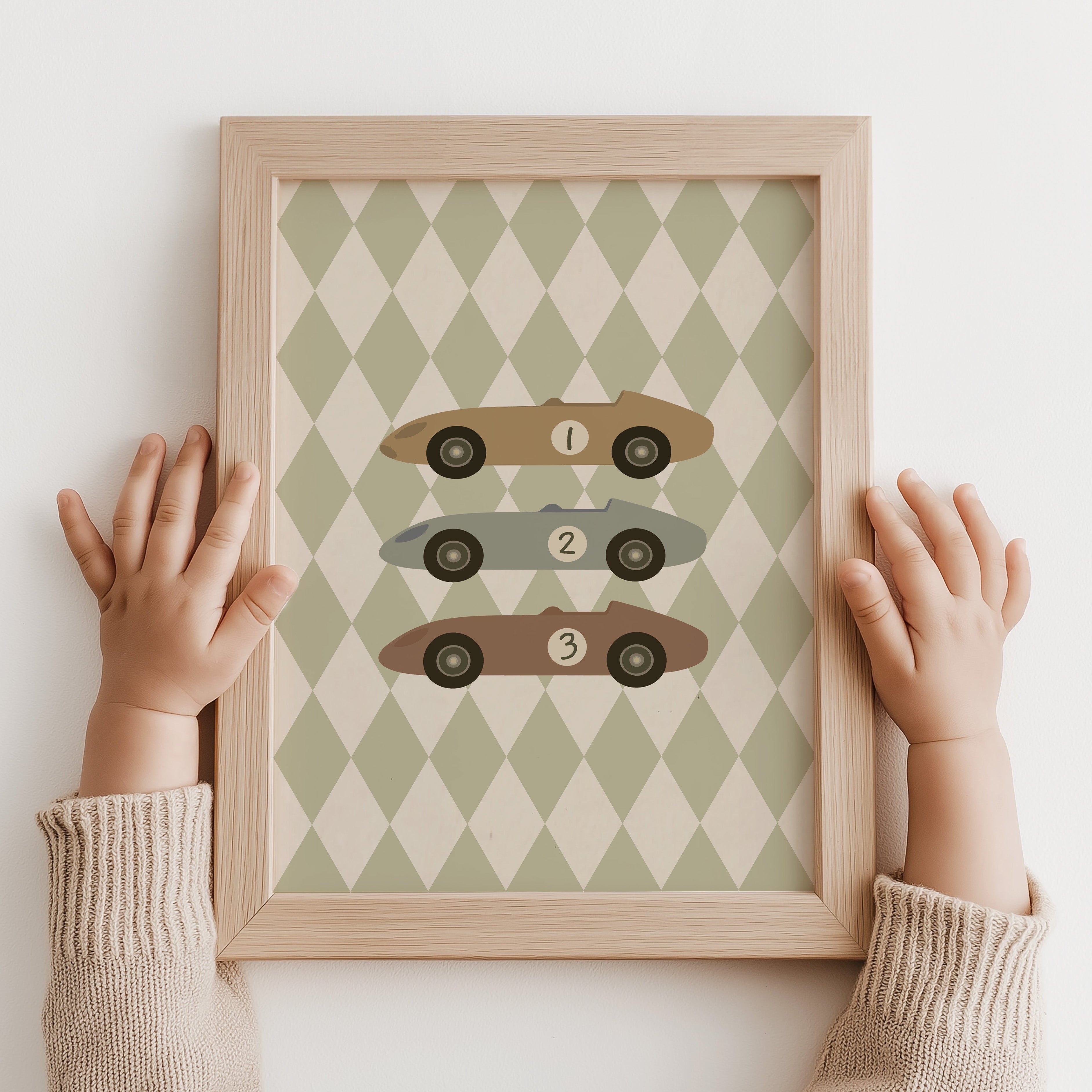 Children's room poster - Racing cars
