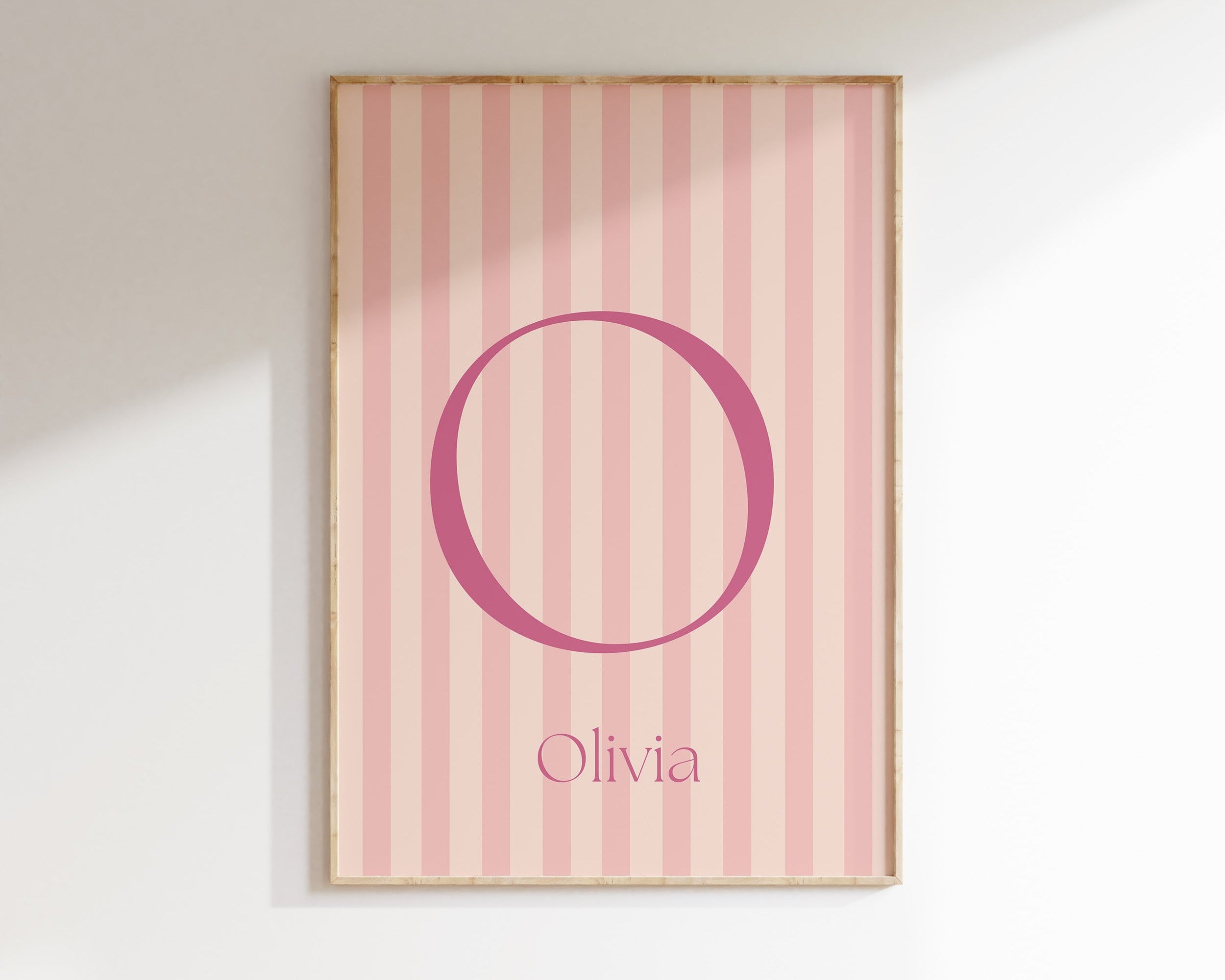 Naamposter Soft Lines - blush pink