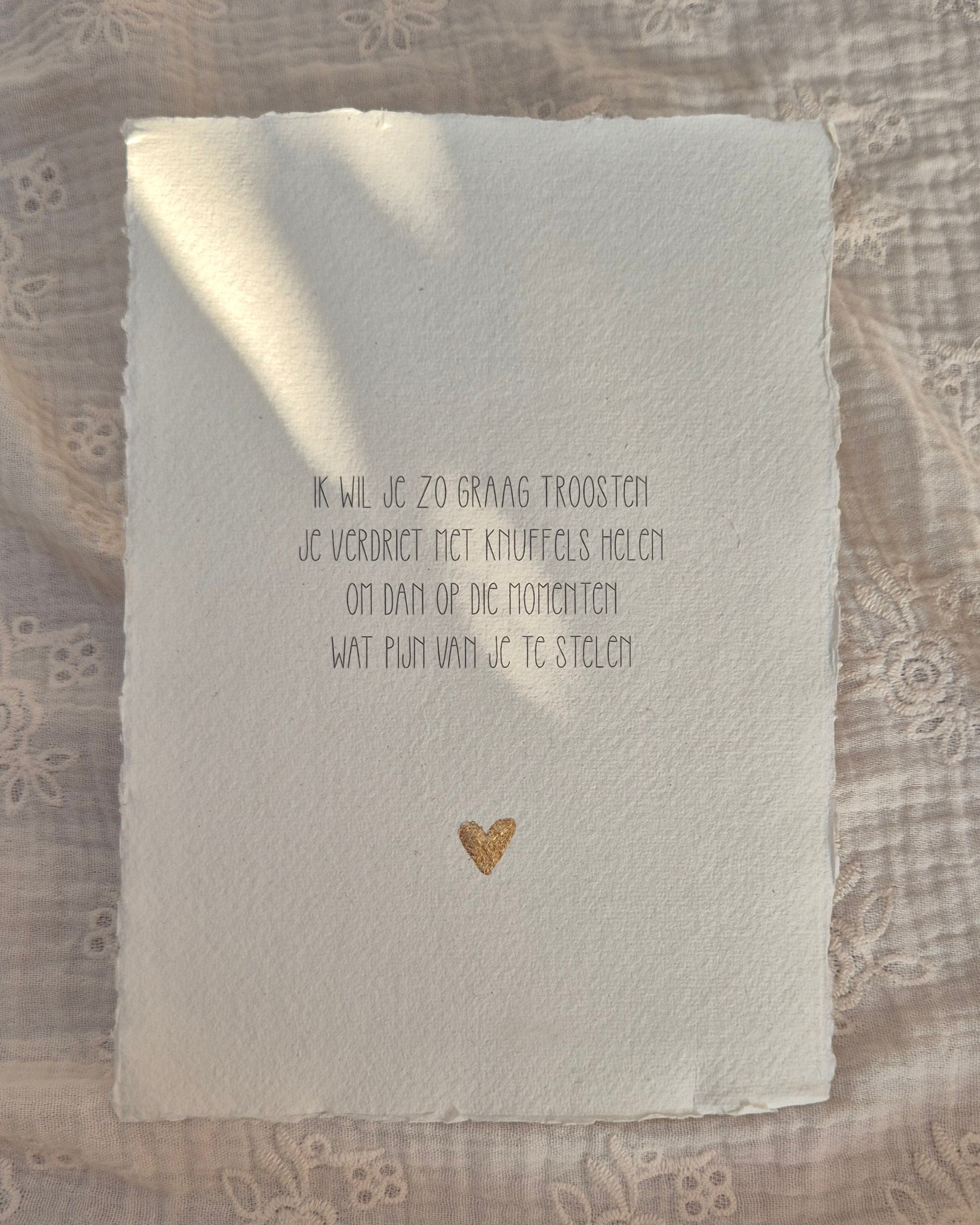 Gedichtje - Wat pijn van je stelen