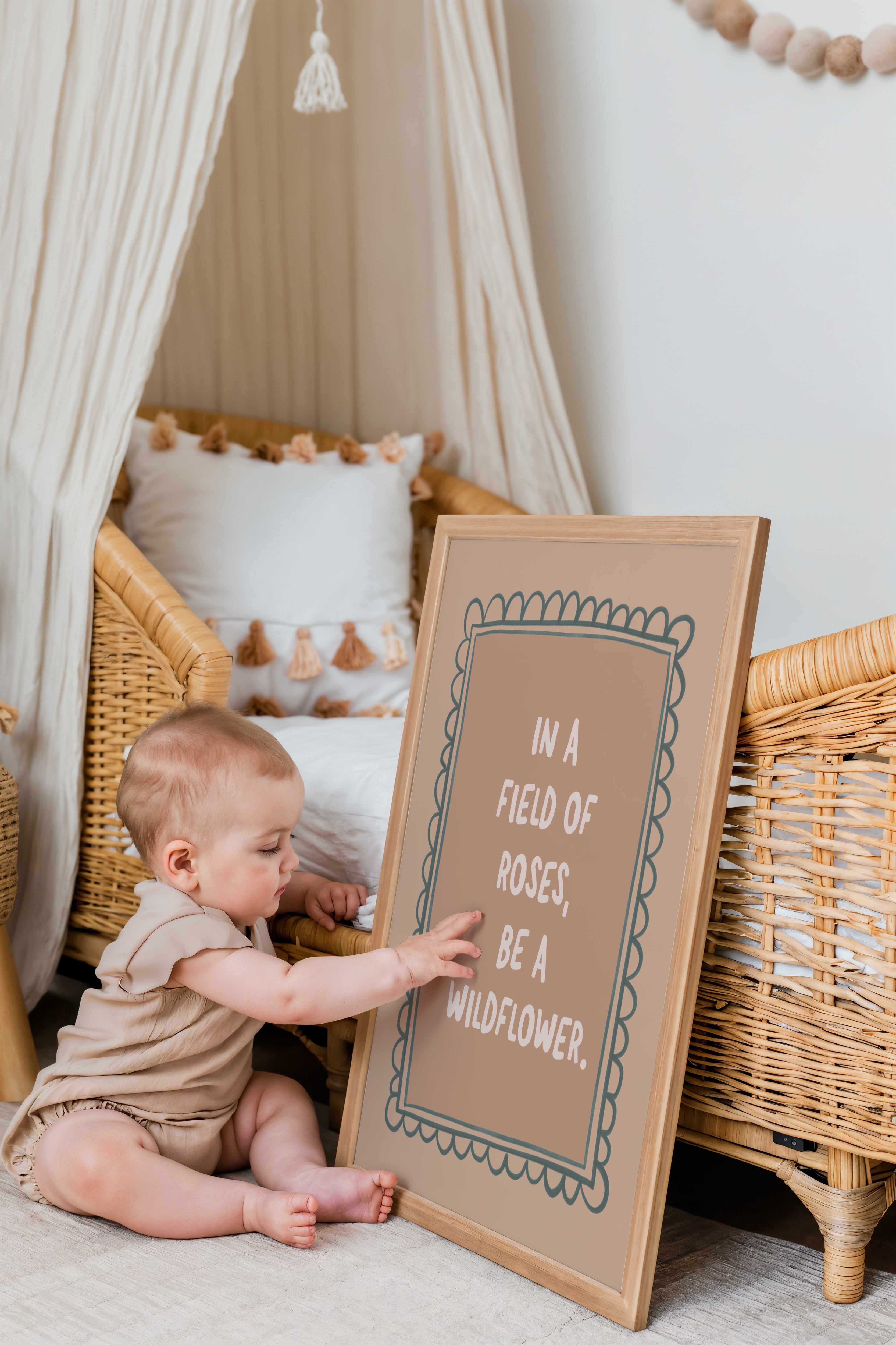 Nursery print - Be A Wildflower