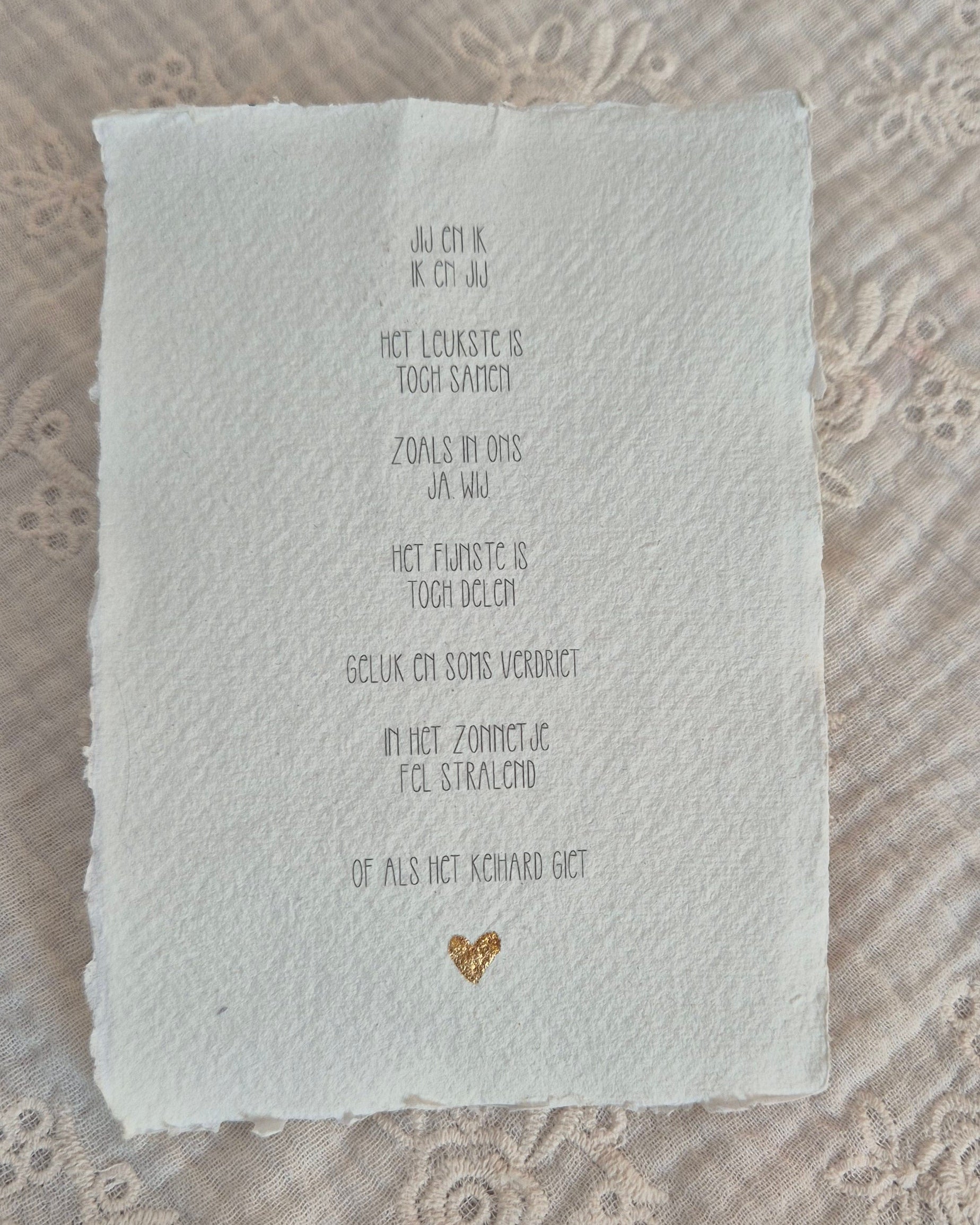 Gedichtje - Jij en ik