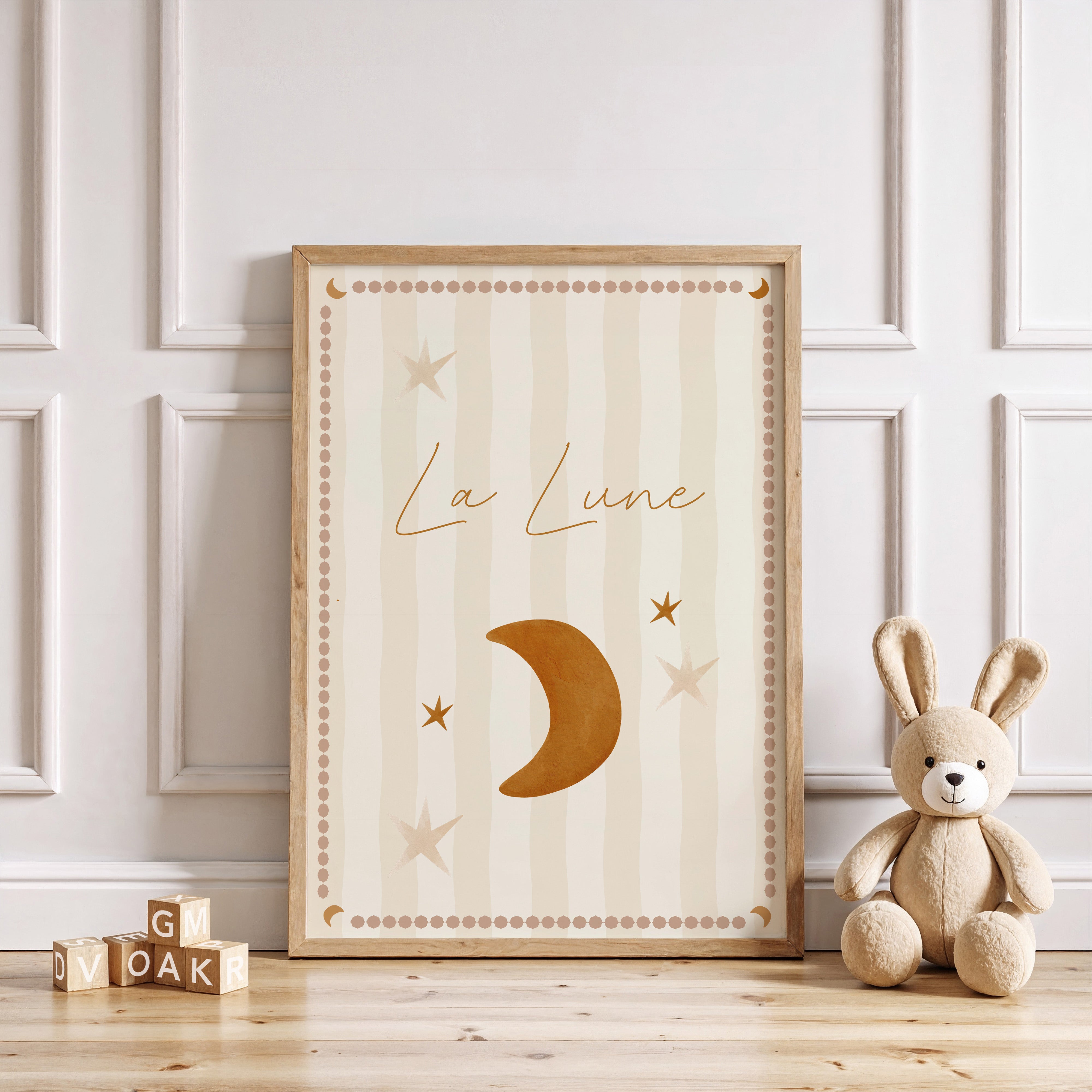 Children's room print - La Lune