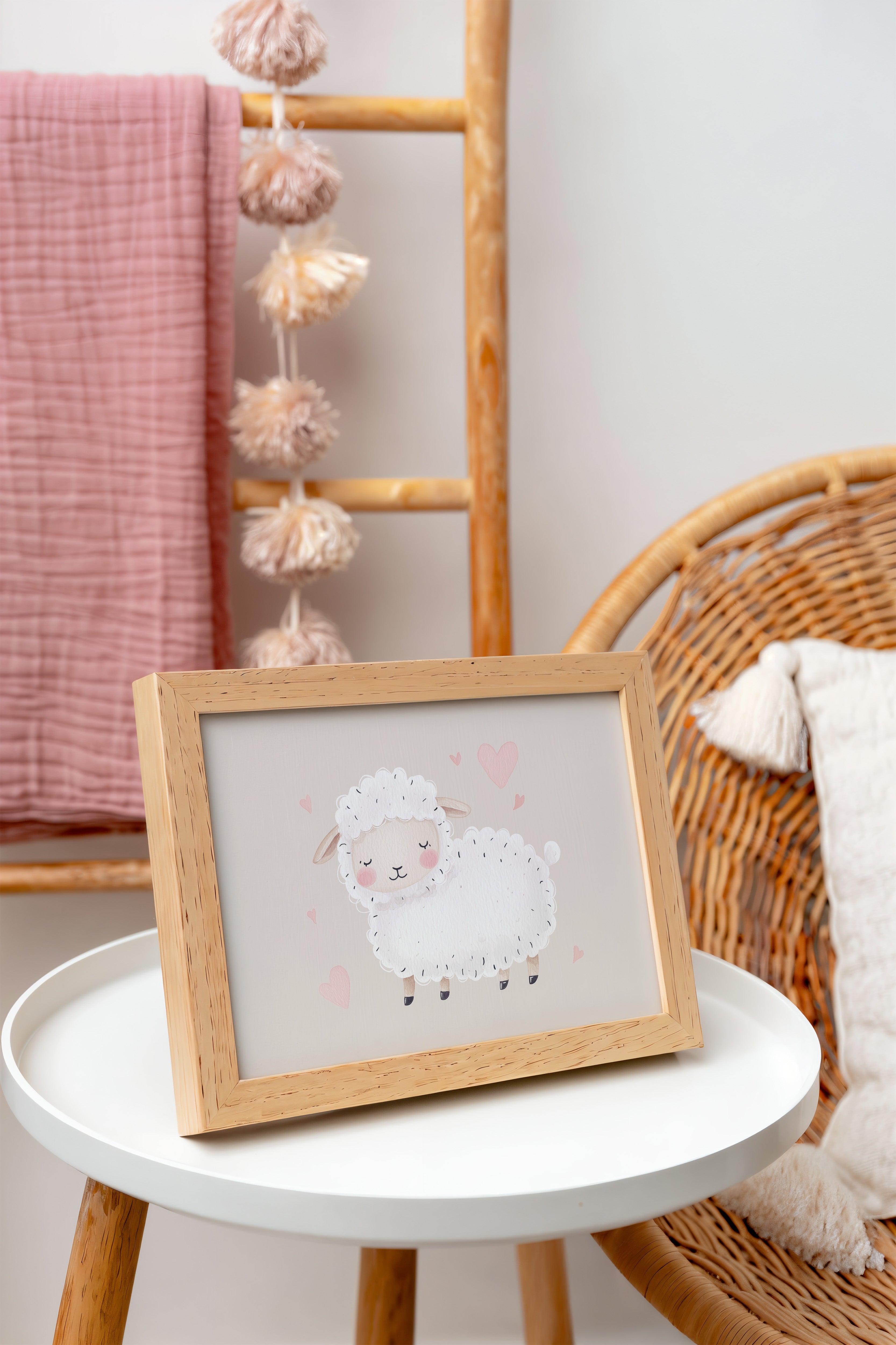 Children's room print - Cute Lamb