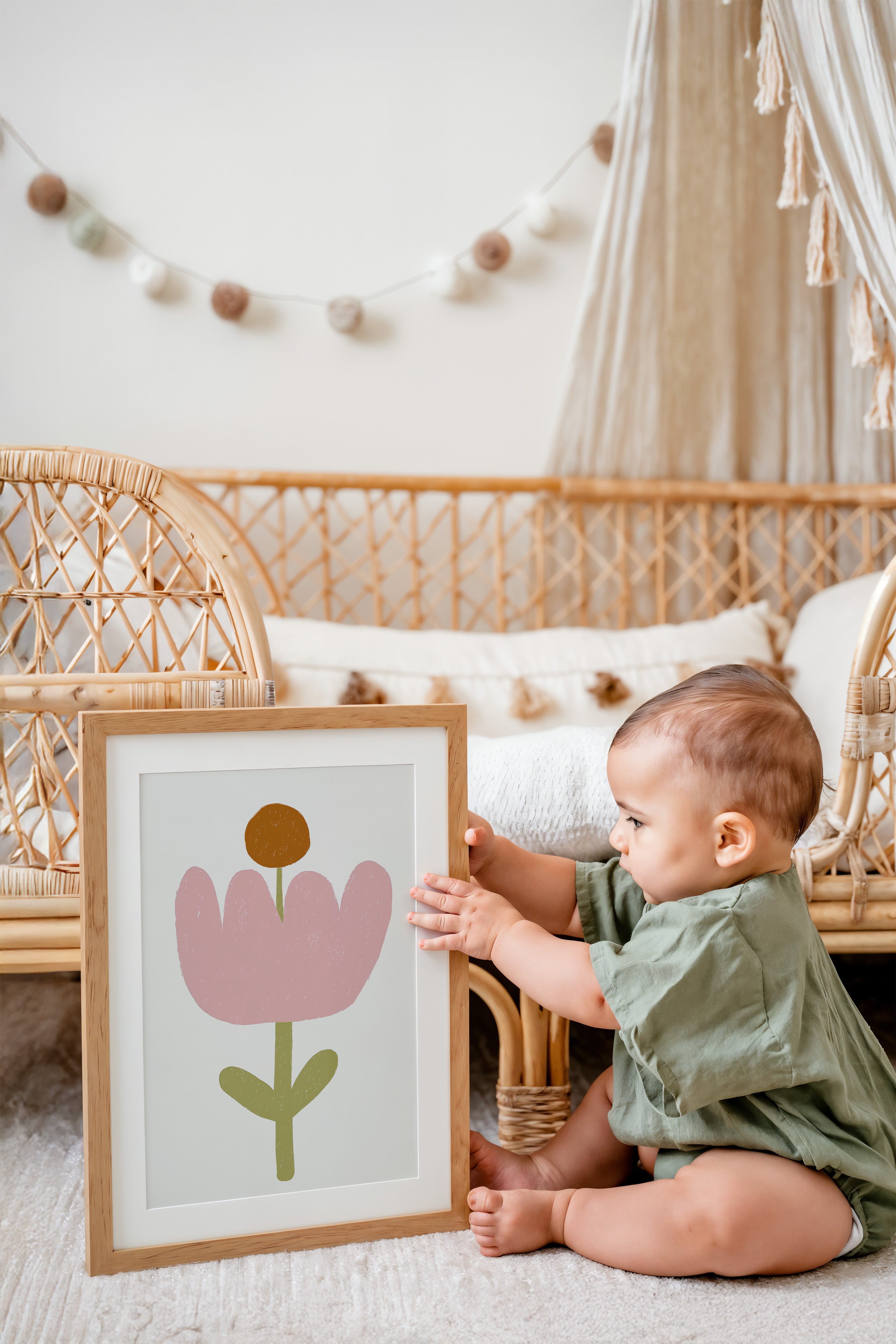 Nursery print - Soft flower