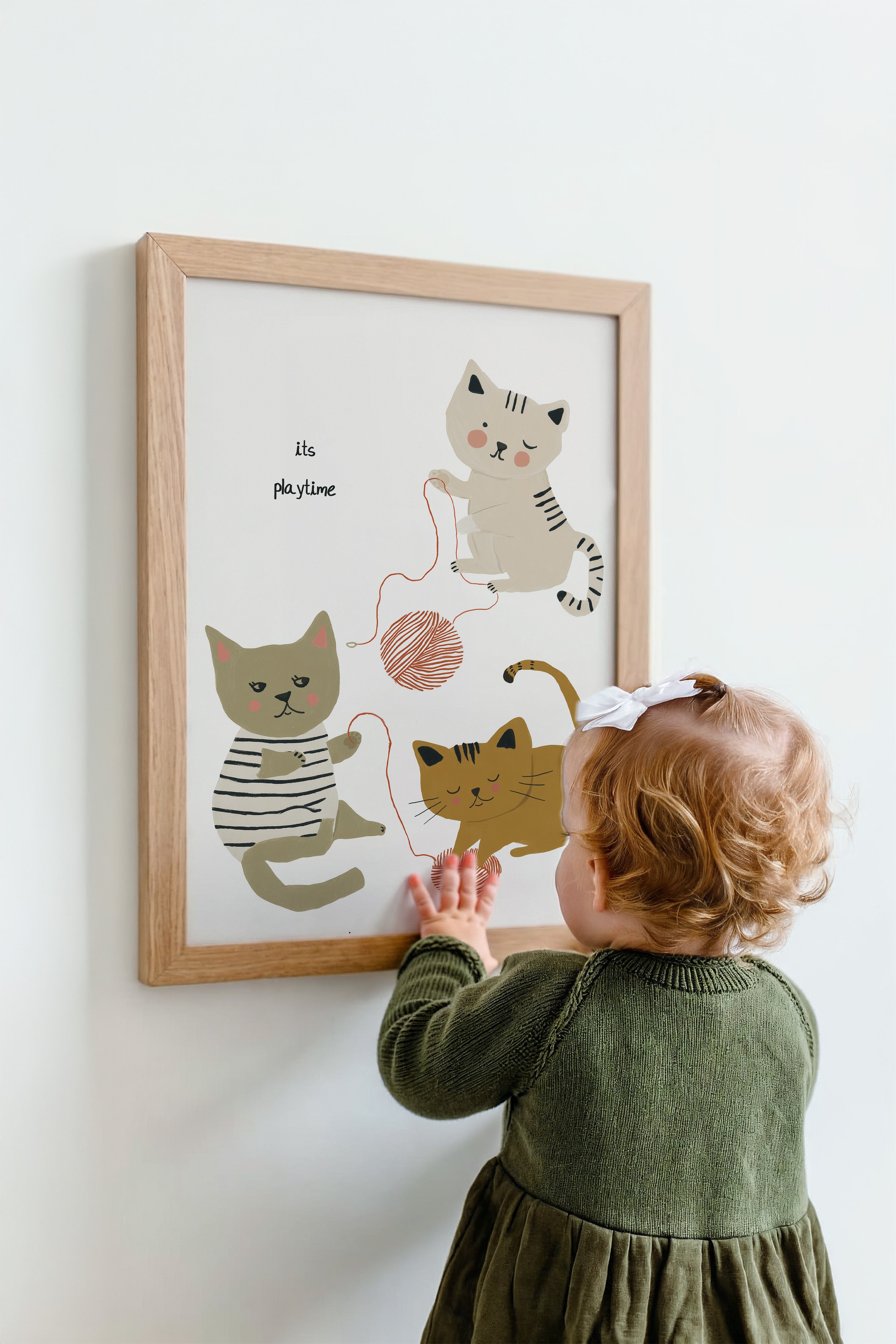 Children's room print - Playful kittens