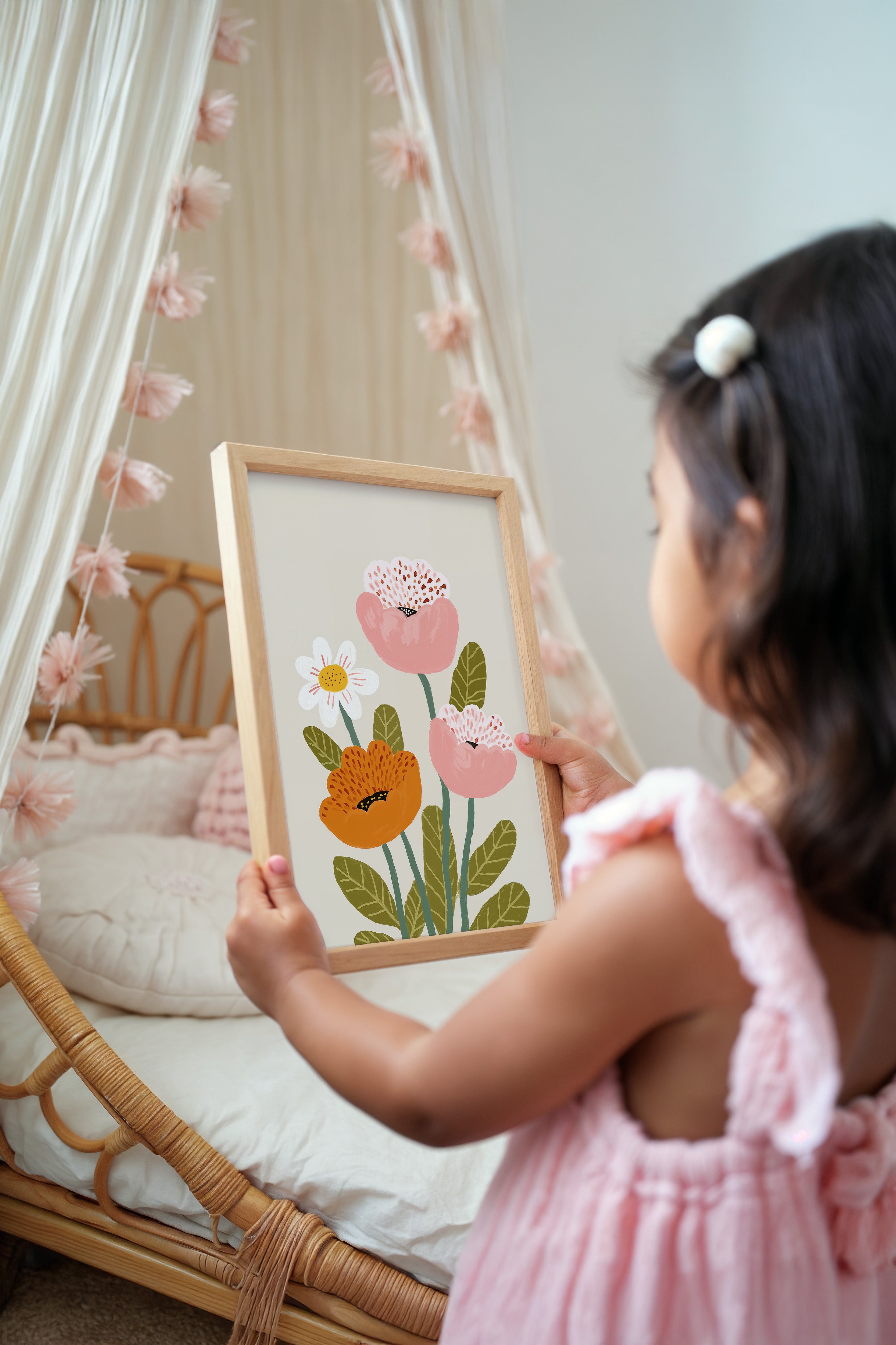 Children's room print - Floral splendor