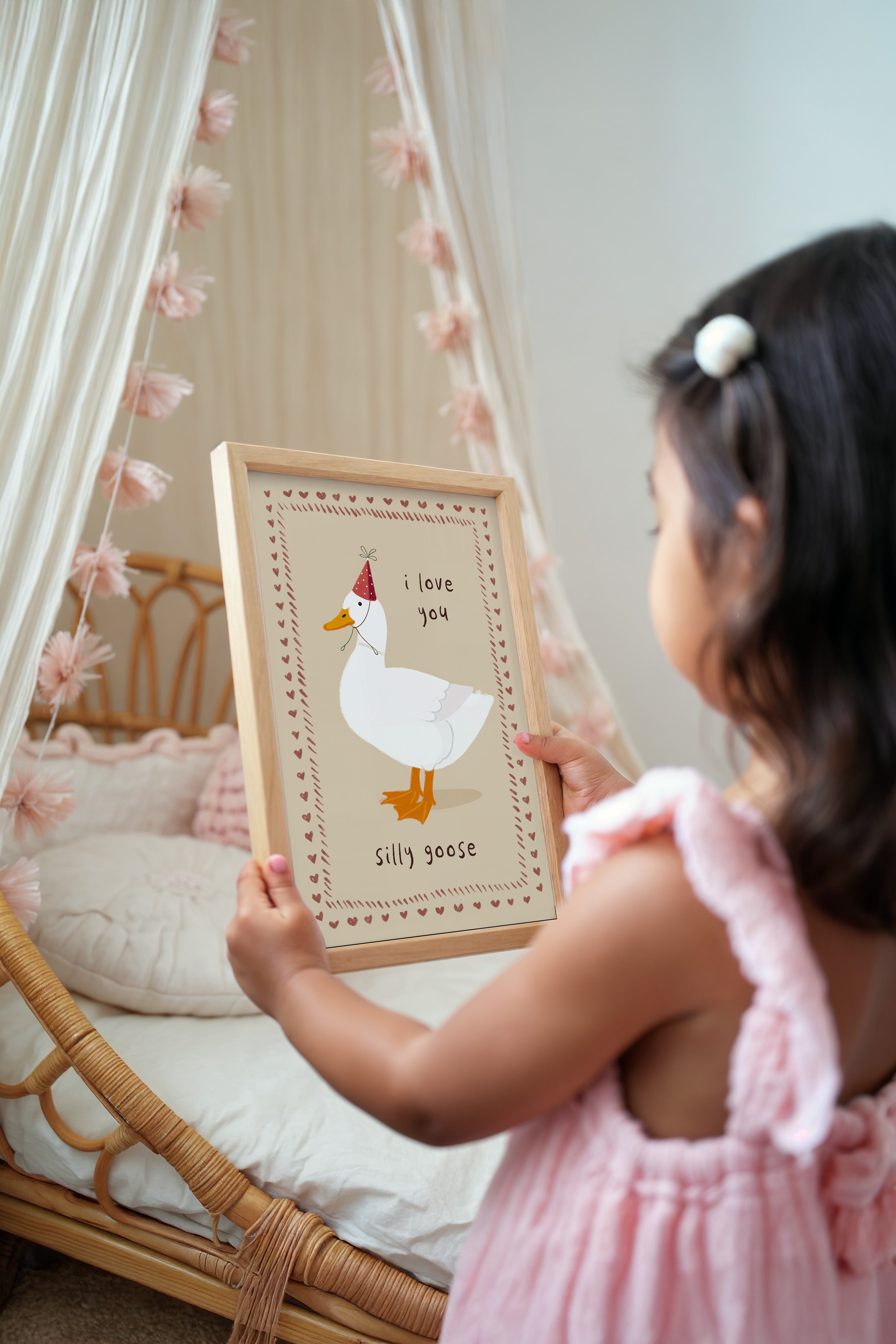 Children's room print - I love you silly goose