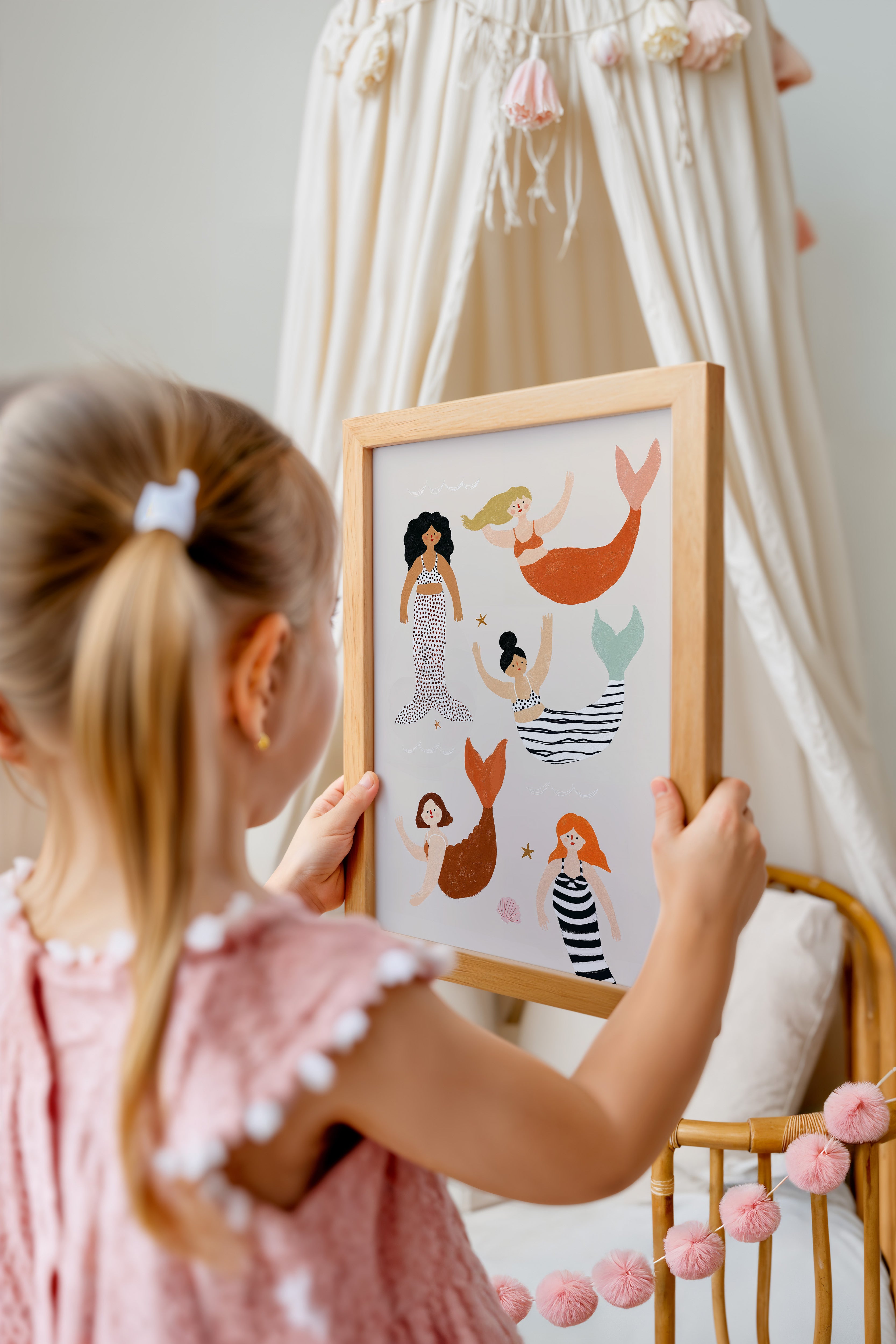 Kinderkamer print - Zeemeerminnen